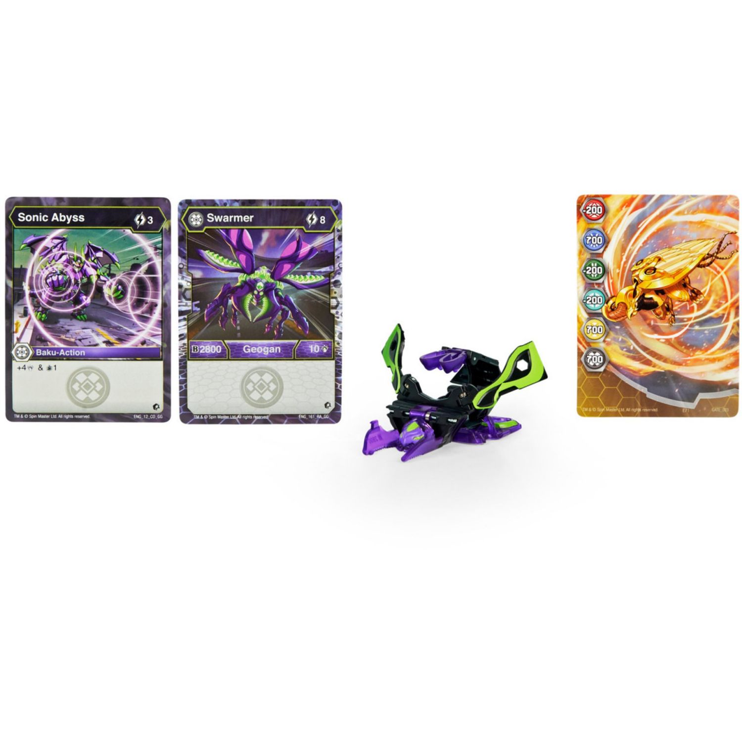 Figurina Bakugan Geogan Rising - Swarmer, Negru-Mov fotografia produsului View 7 L