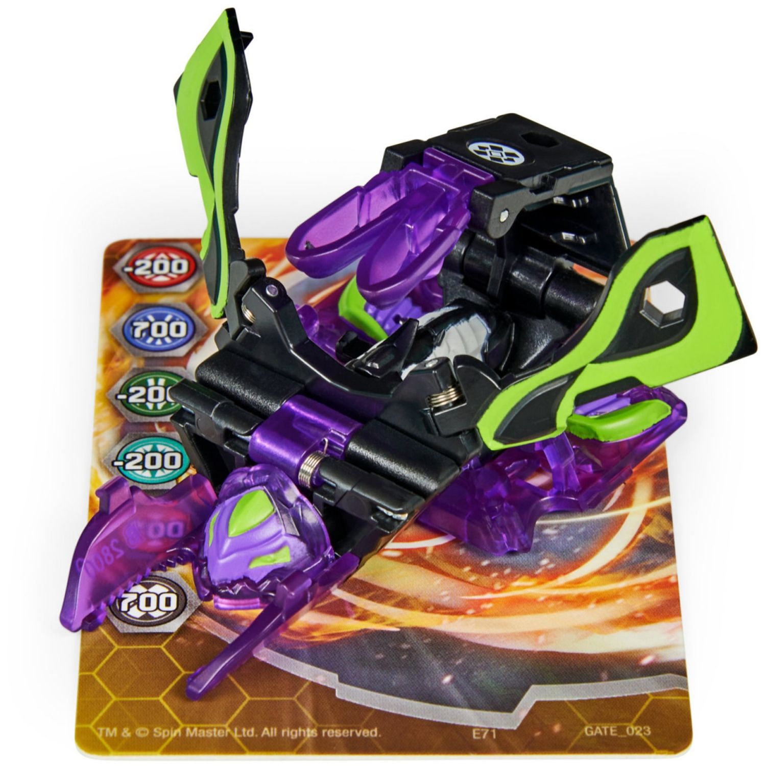 Figurina Bakugan Geogan Rising - Swarmer, Negru-Mov fotografia produsului View 4 L