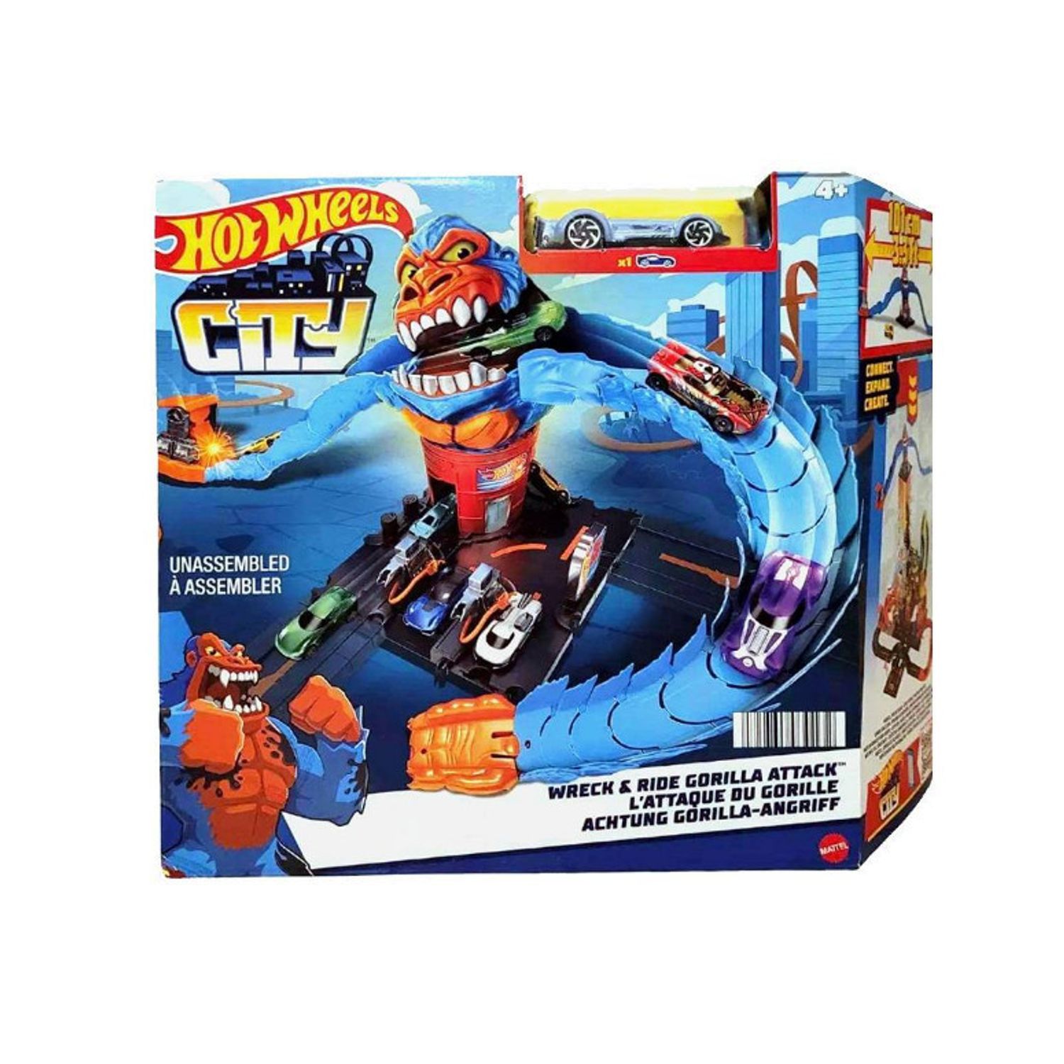Set de joaca Hot Wheels Wreck & Ride Gorilla Attack fotografia produsului