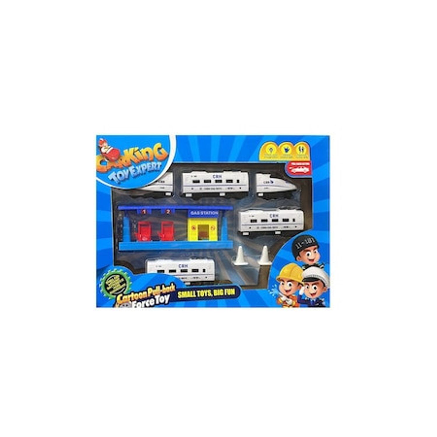 Set de joaca CarKing Toy Expert, Tren si Benzinarie fotografia produsului