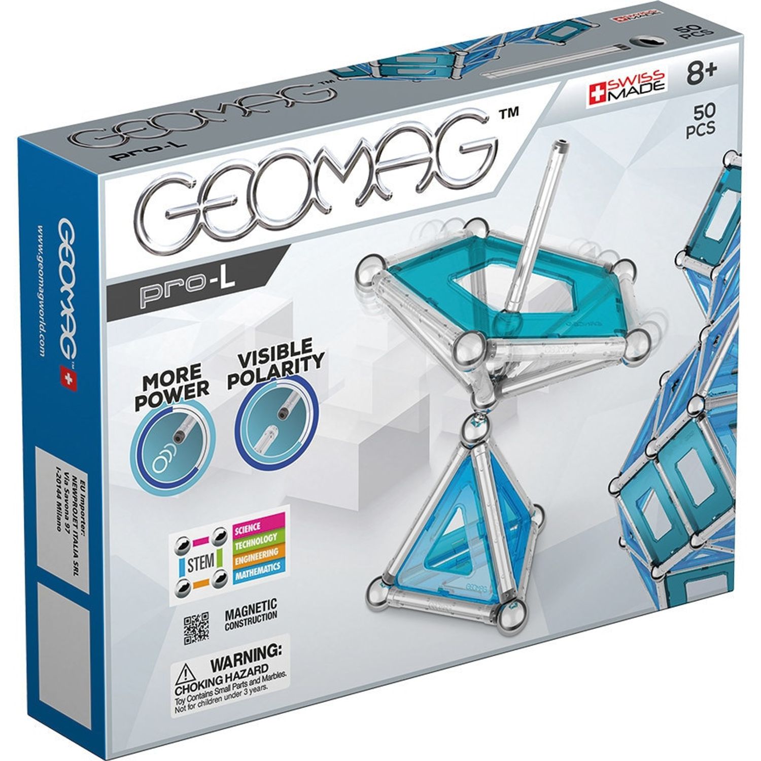 Set de constructie magnetic Geomag, PRO-L, 50 piese fotografia produsului