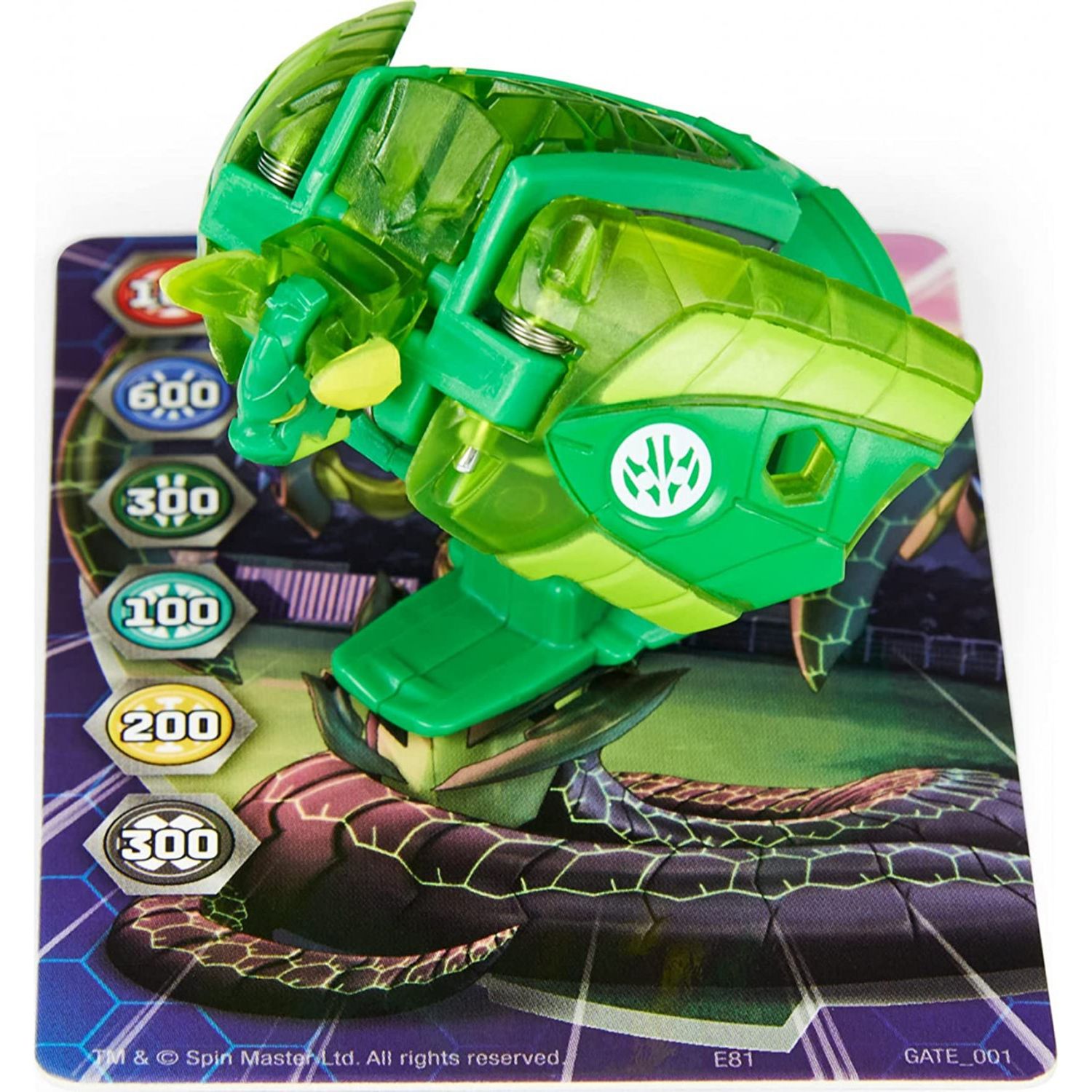 Figurina Bakugan Geogan Rising, Ghost Beast, Verde fotografia produsului View 8 L