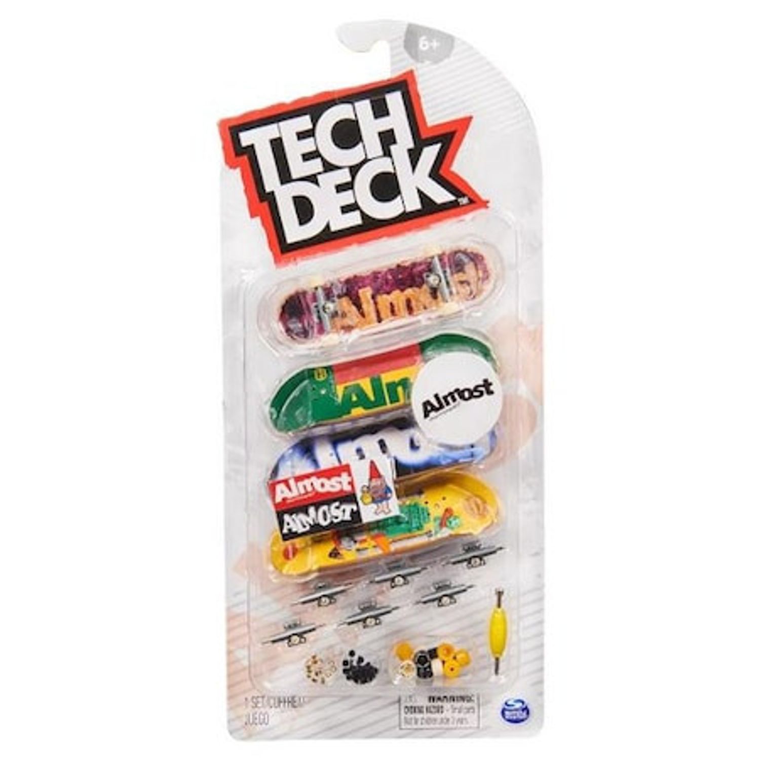 Set mini placa skateboard Tech Deck, Almost, 4 buc fotografia produsului