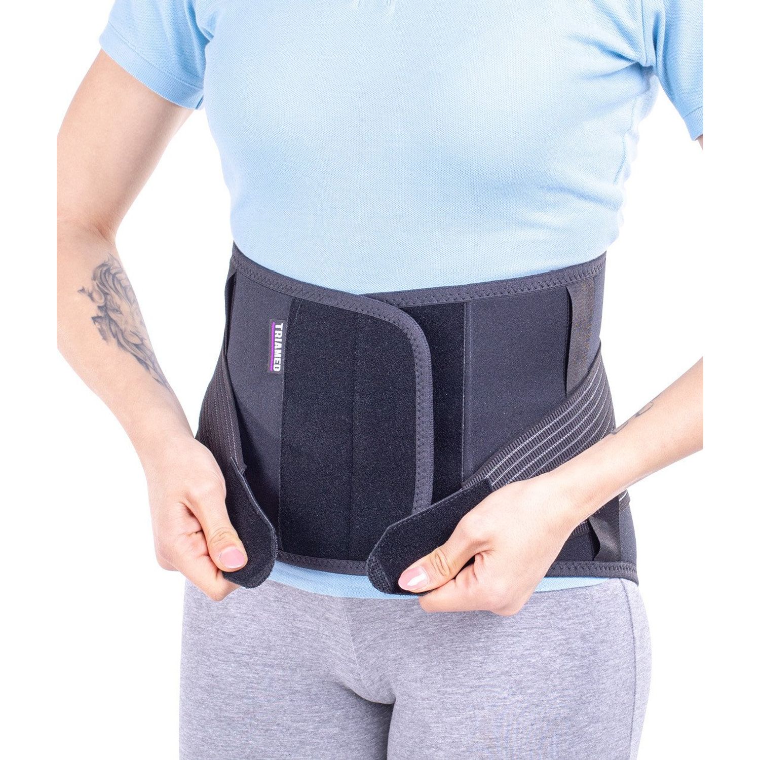 Corset lombo sacral, Triamed, Triasor 02, Negru, 6 fotografia produsului View 2 L