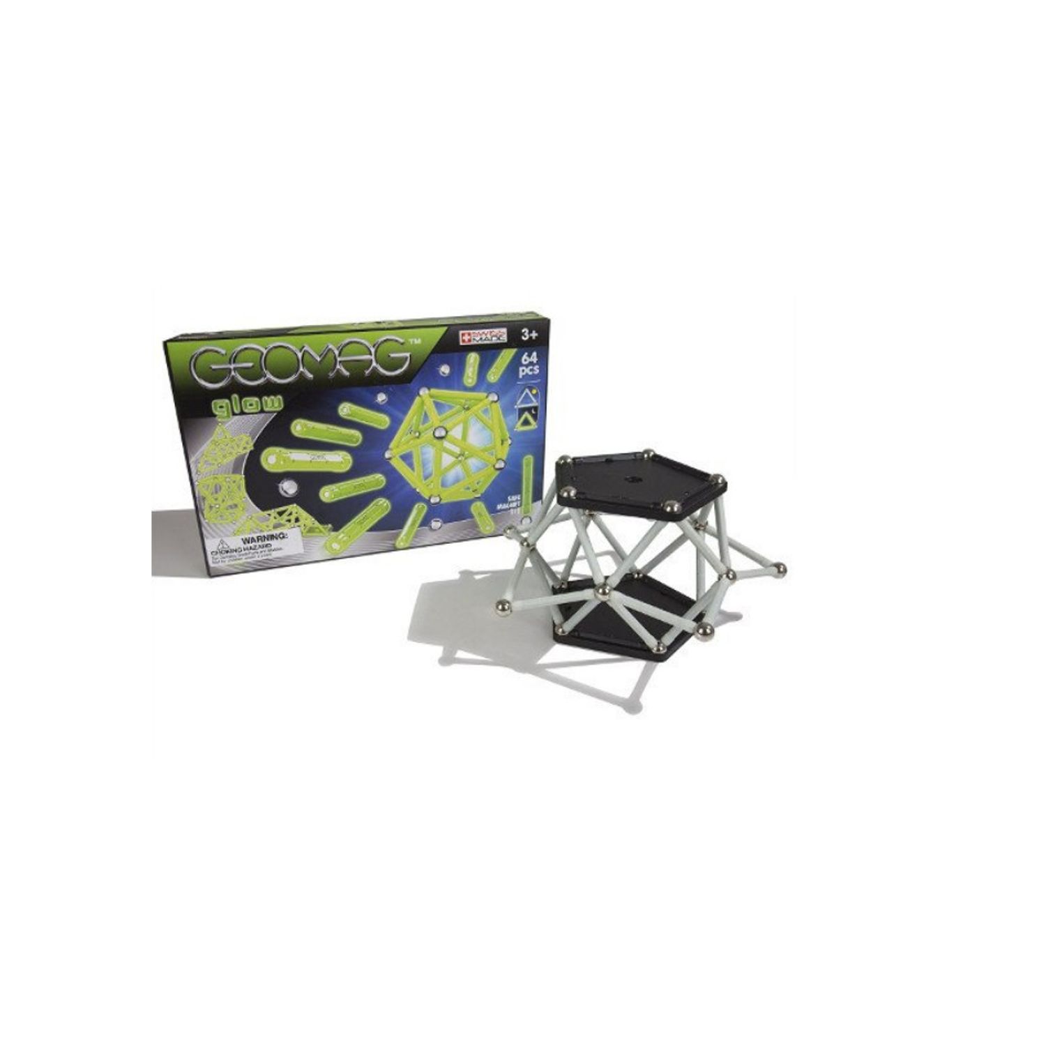 Set de constructie magnetic Geomag, Glow, 64 piese fotografia produsului View 4 L