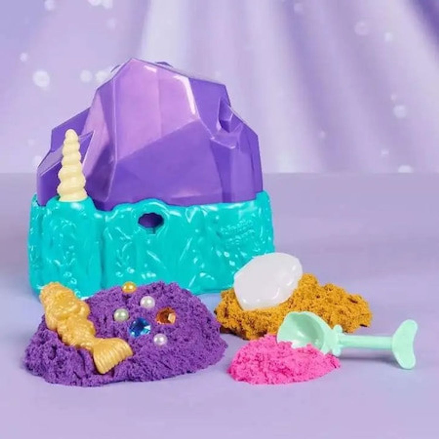 Set de Joaca Kinetic Sand, Mermaid Crystal Planet fotografia produsului View 2 L