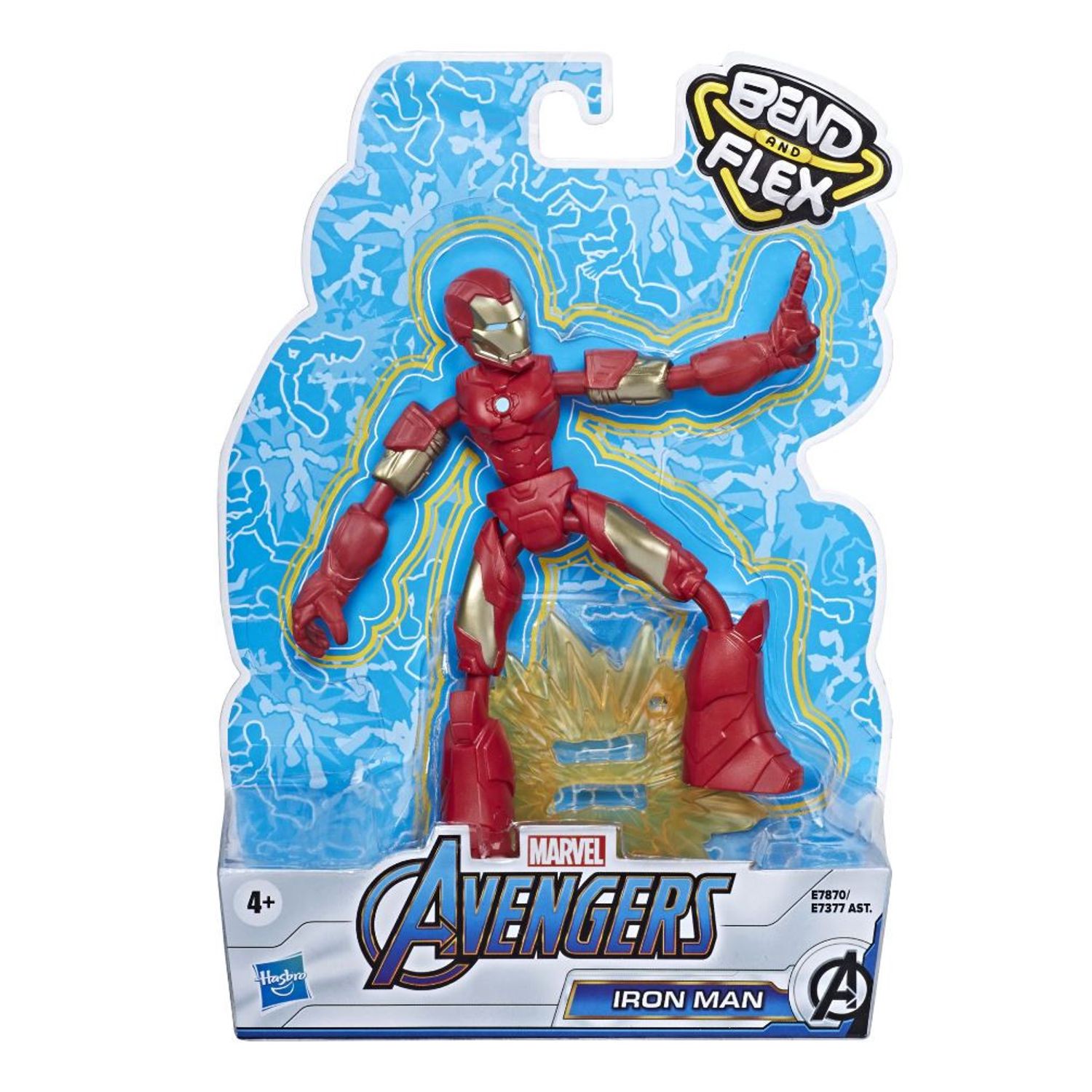 Figurina Bend and Flex Avengers - Iron Man, 15 cm fotografia produsului View 2 L