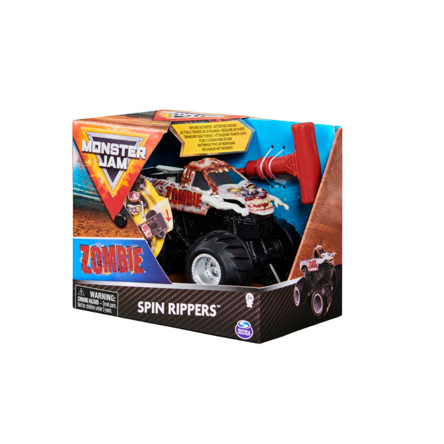 Masinuta Monster Jam Spin Rippers - Zombie, 1:43 fotografia produsului View 5 L