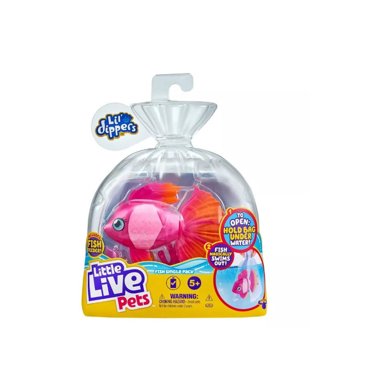 Pestisor interactiv Little Live Pets, Roz, 10 cm fotografia produsului