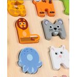 Puzzle din lemn Alfabet si Animale, multicolor fotografia produsului View 11 S