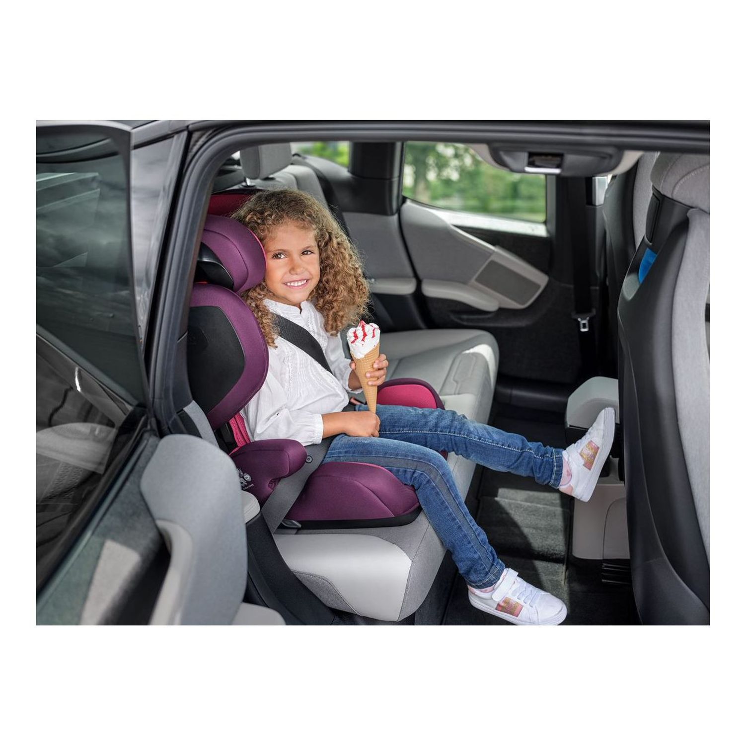 Scaun Auto cu Isofix Mako Core Power Berry fotografia produsului View 3 L