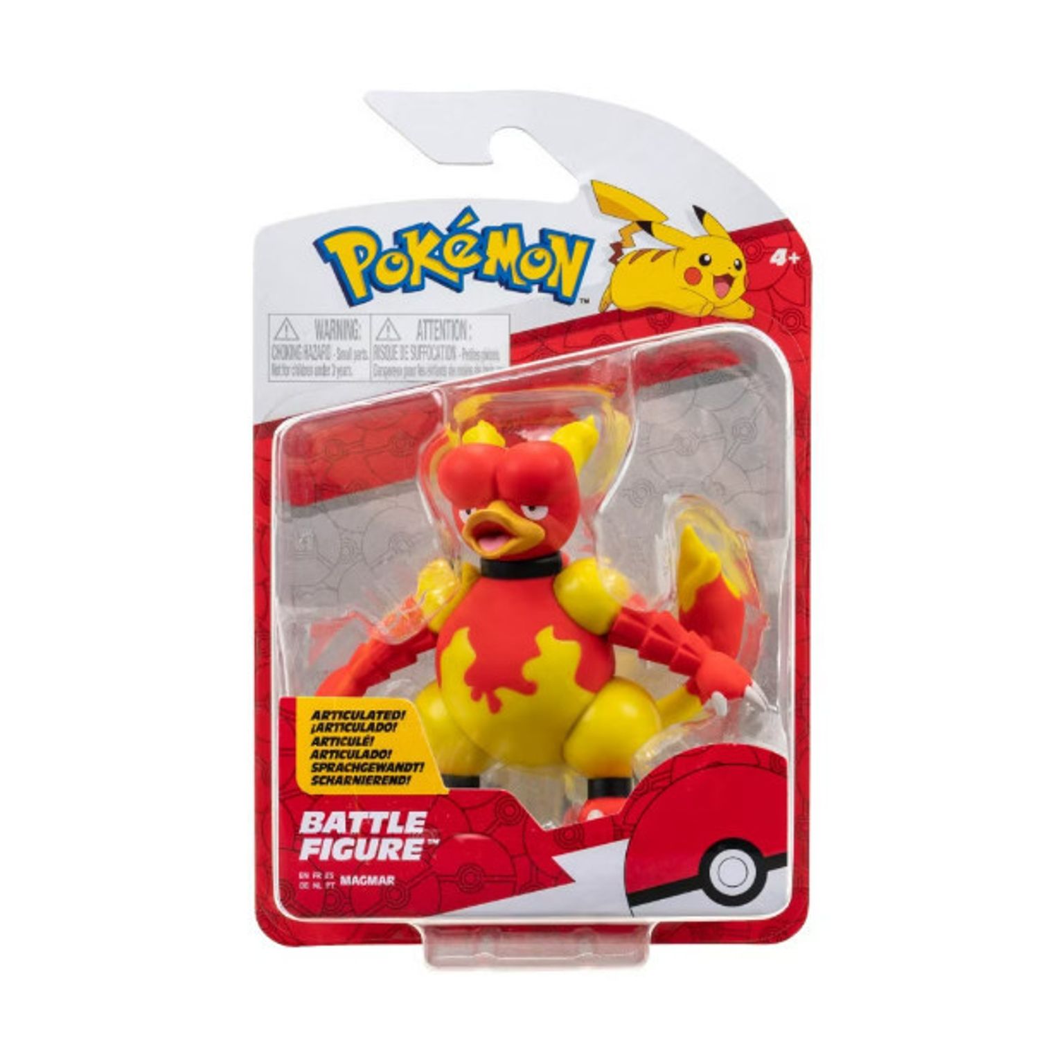 Figurina de actiune Pokemon, model Magmar fotografia produsului