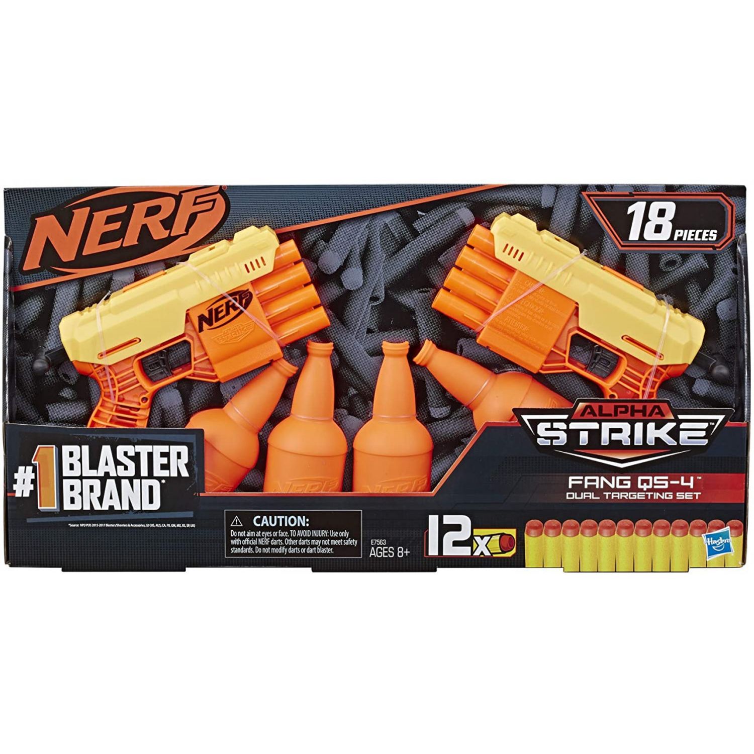 Set 2 Blastere Nerf Alpha Strike Fang Q5 fotografia produsului