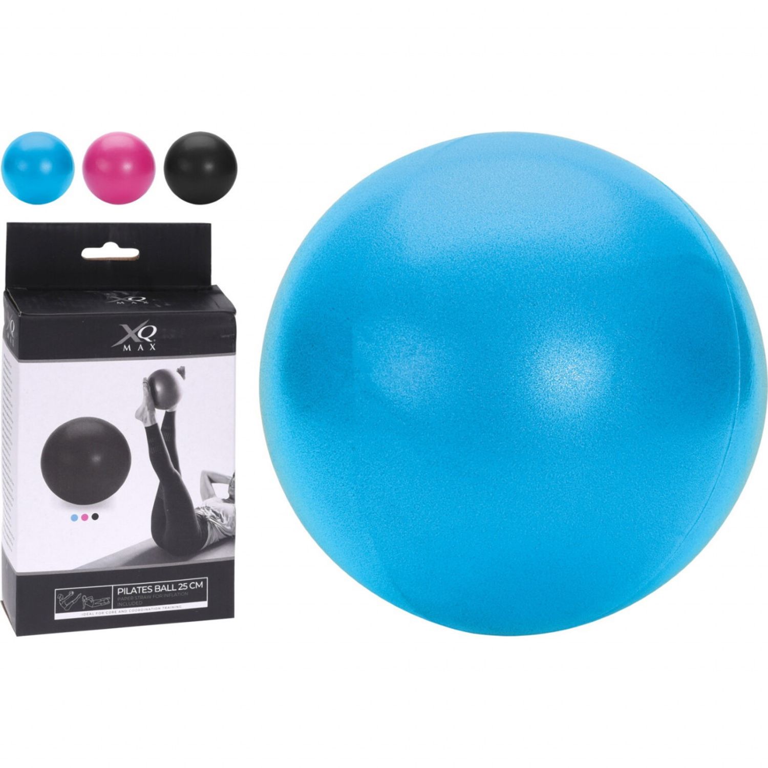 Minge pilates XQ Max, 25 cm, Albastru fotografia produsului View 2 L