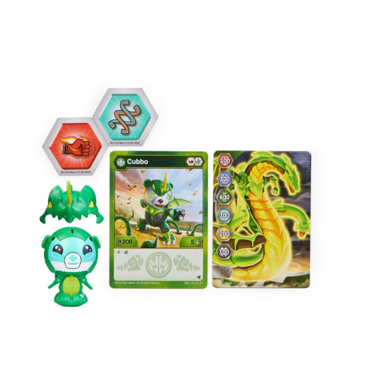 Figurine Bakugan Cubbo - Drag Verde fotografia produsului View 2 L