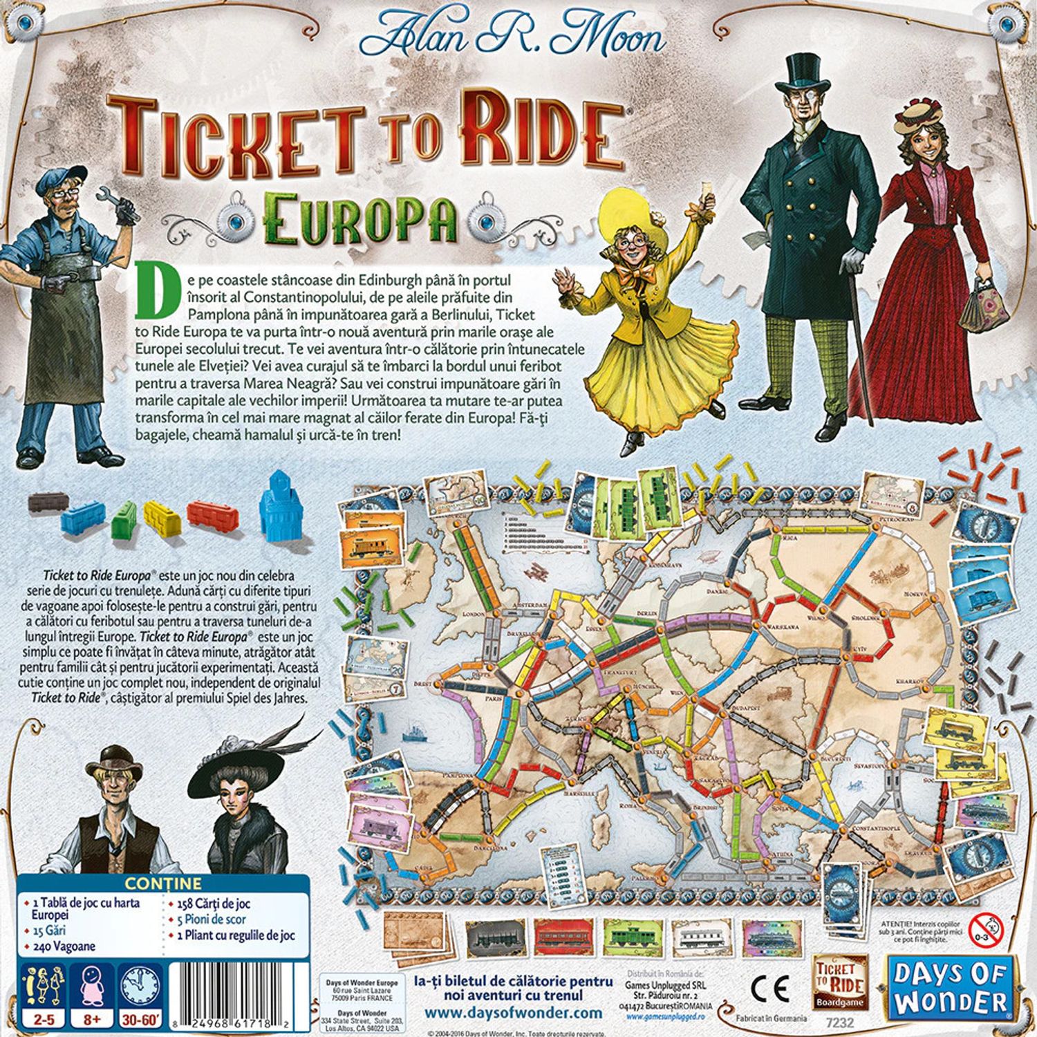 Joc Asmodee - Ticket to Ride Europe fotografia produsului View 8 L