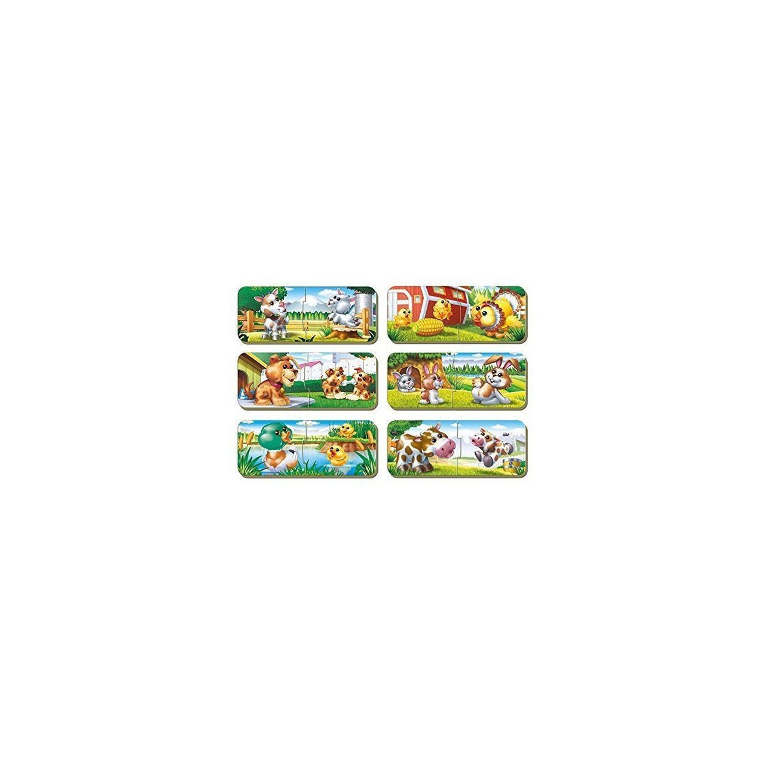 Set 6 Puzzle Baby & Mother 2 piese fotografia produsului View 4 L