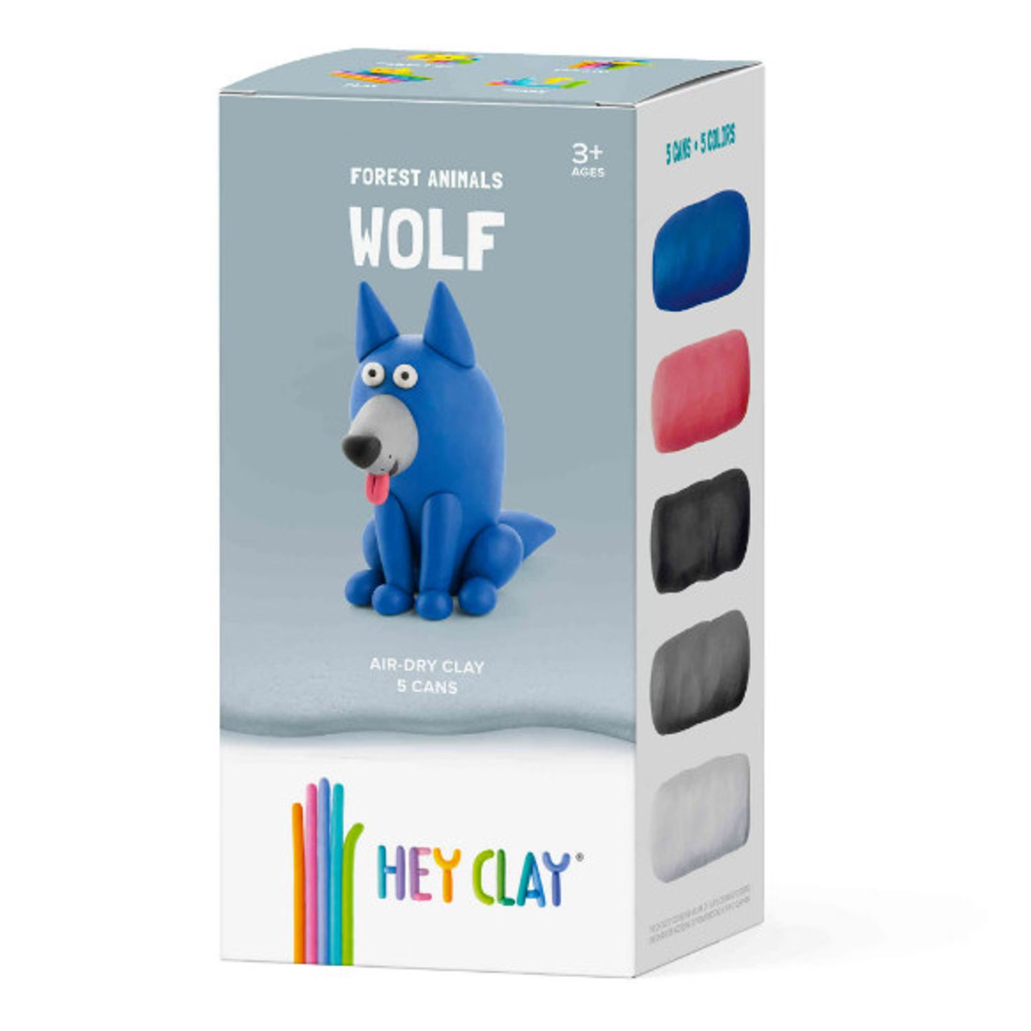 Set Hey Clay Forest Animals - Lup fotografia produsului View 2 L