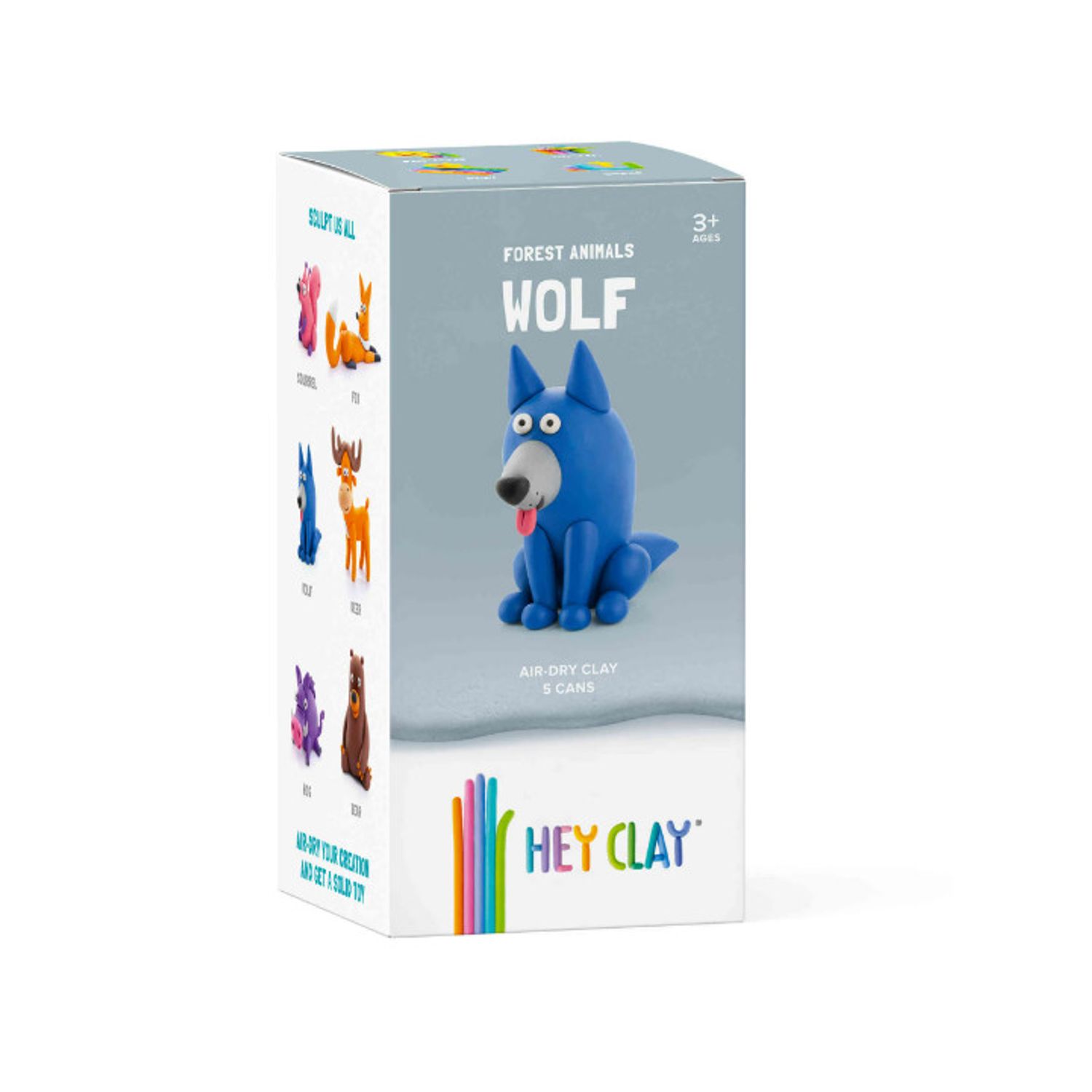 Set Hey Clay Forest Animals - Lup fotografia produsului View 3 L