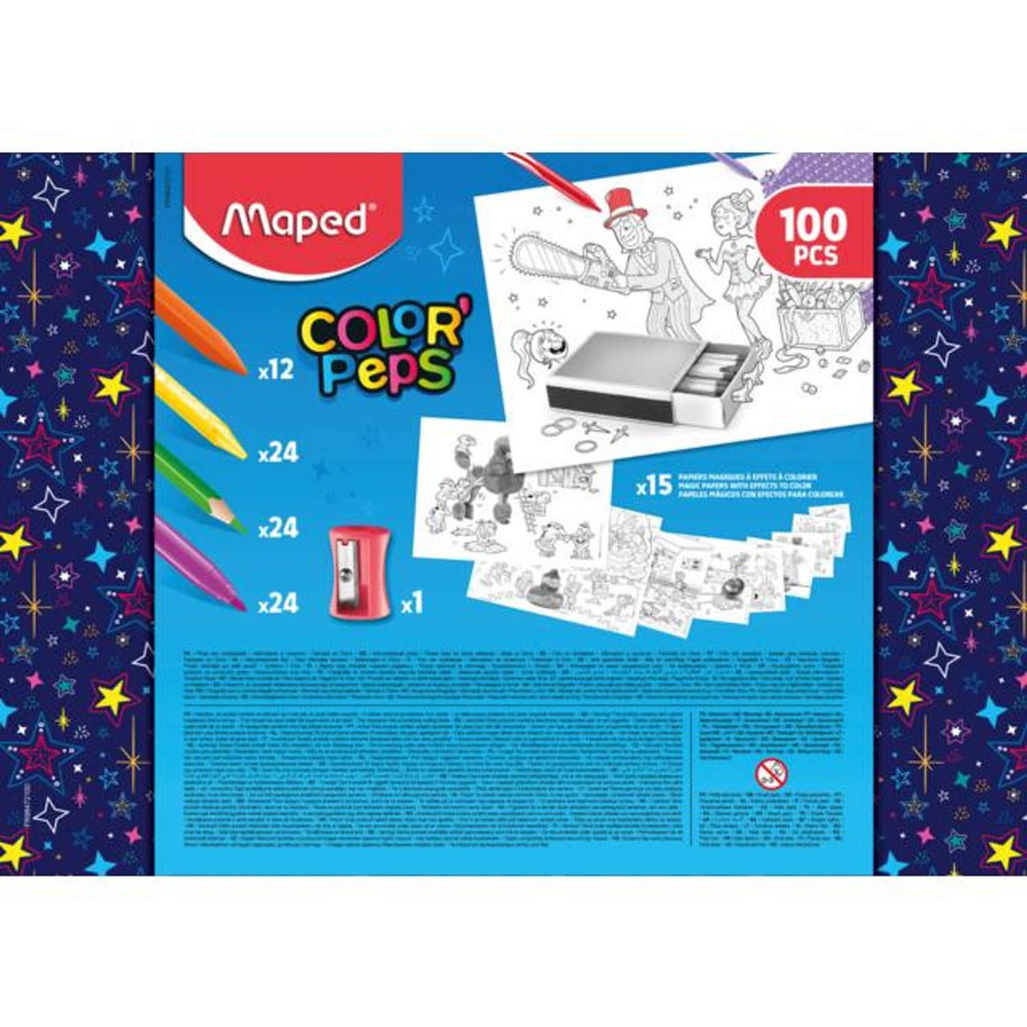 Set de colorat Maped, 100 piese fotografia produsului View 3 L