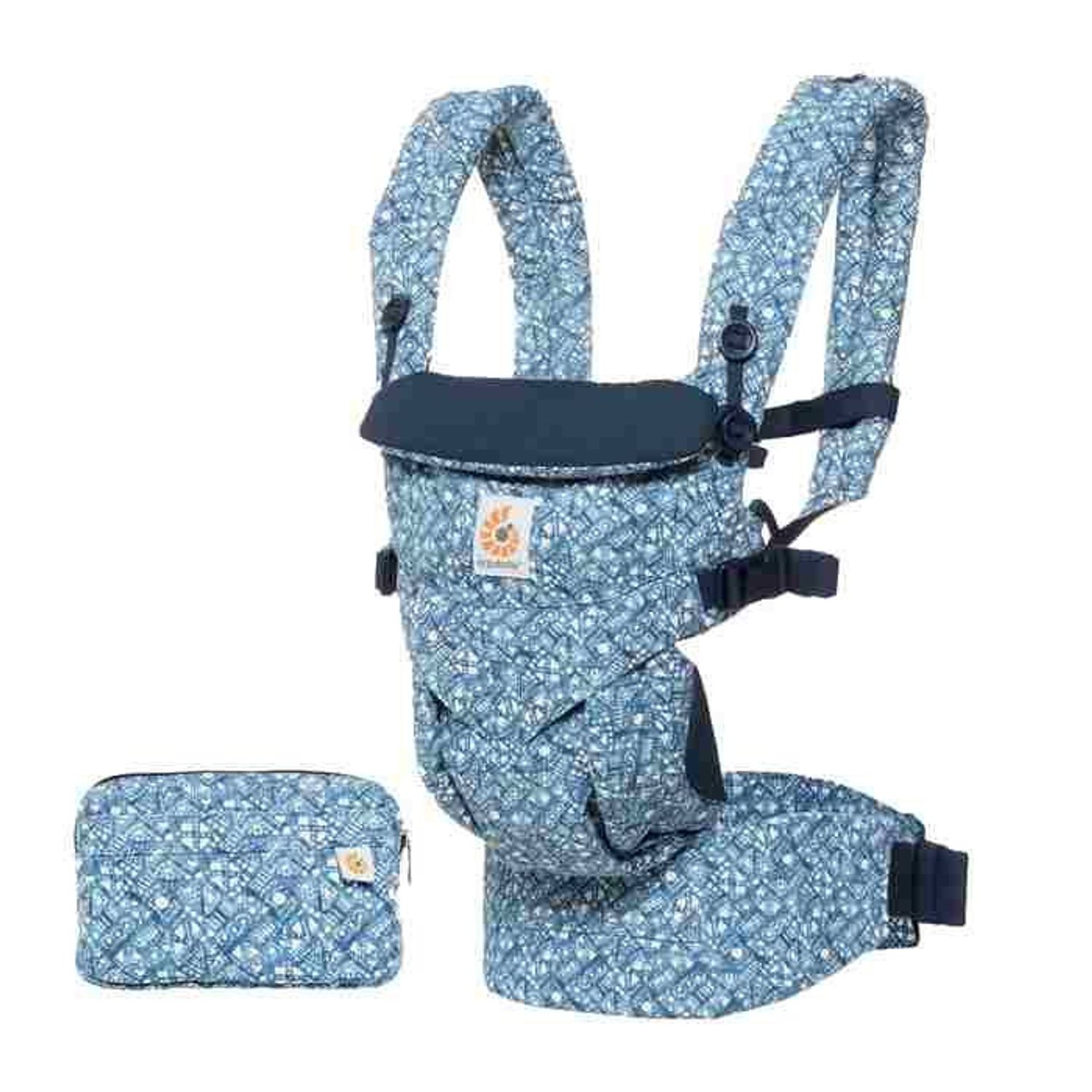 Marsupiu Omni 360 Batik Indigo fotografia produsului View 2 L