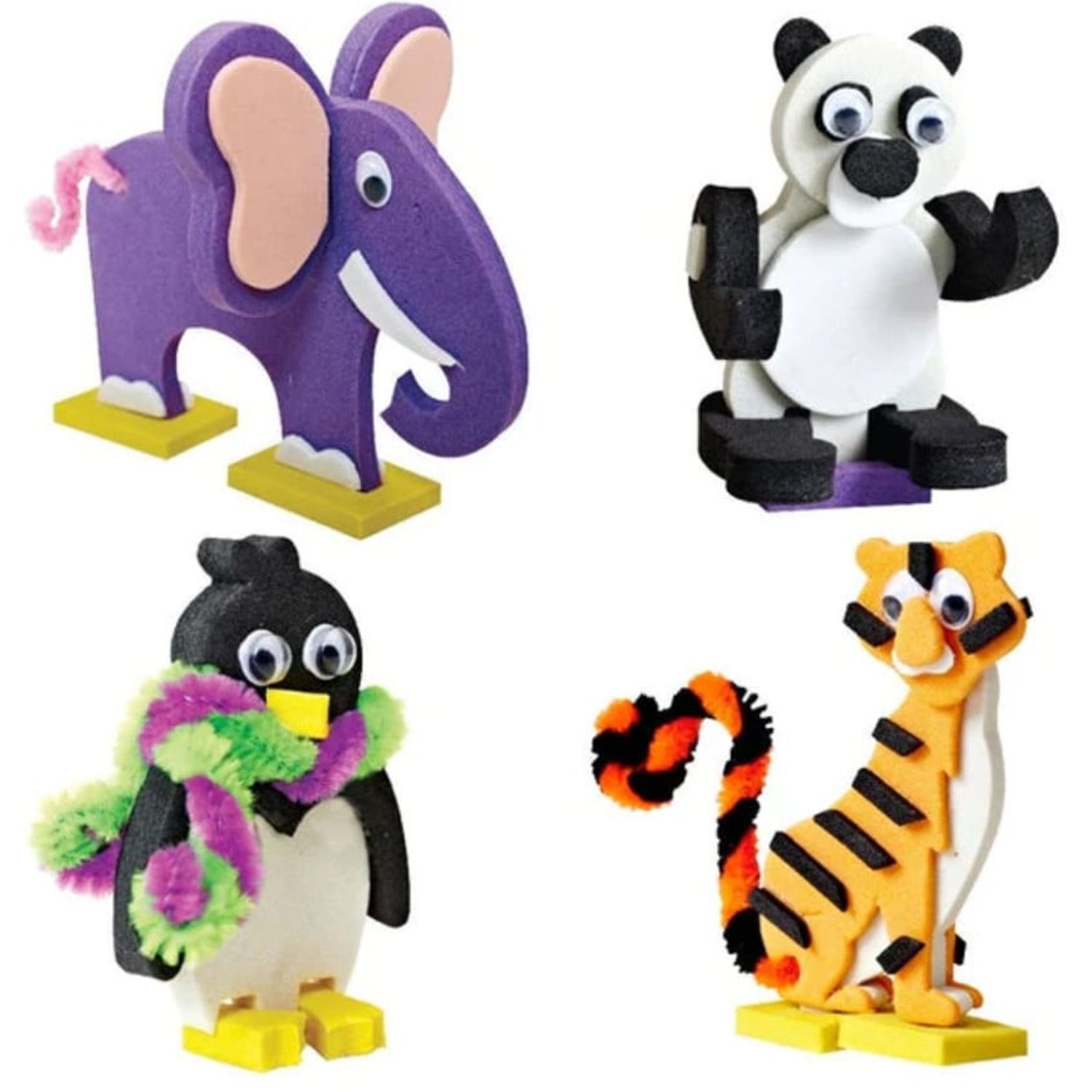 Puzzle 3D din spuma Imagimake - Animalute, 100 piese fotografia produsului View 6 L