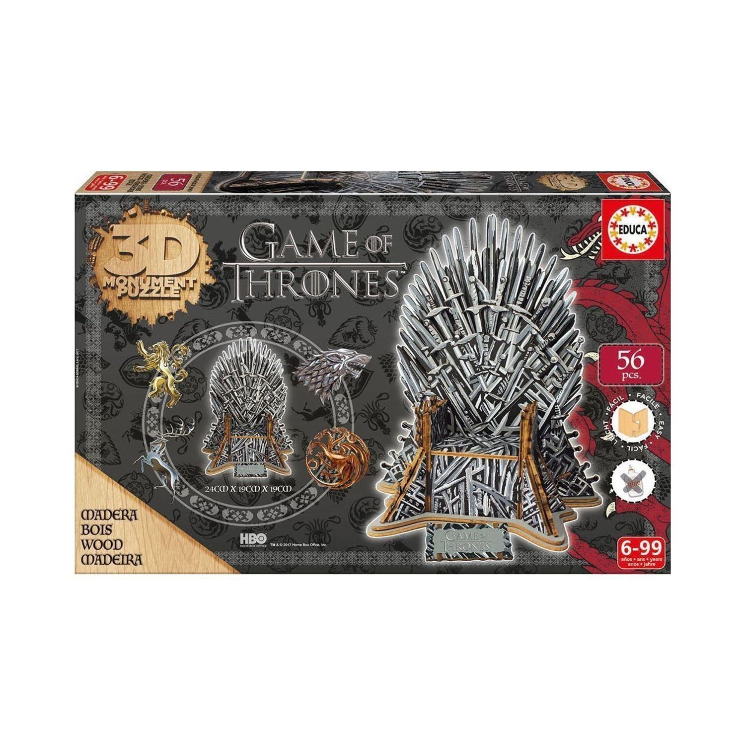 Puzzle 3D Game of Thrones fotografia produsului View 2 L