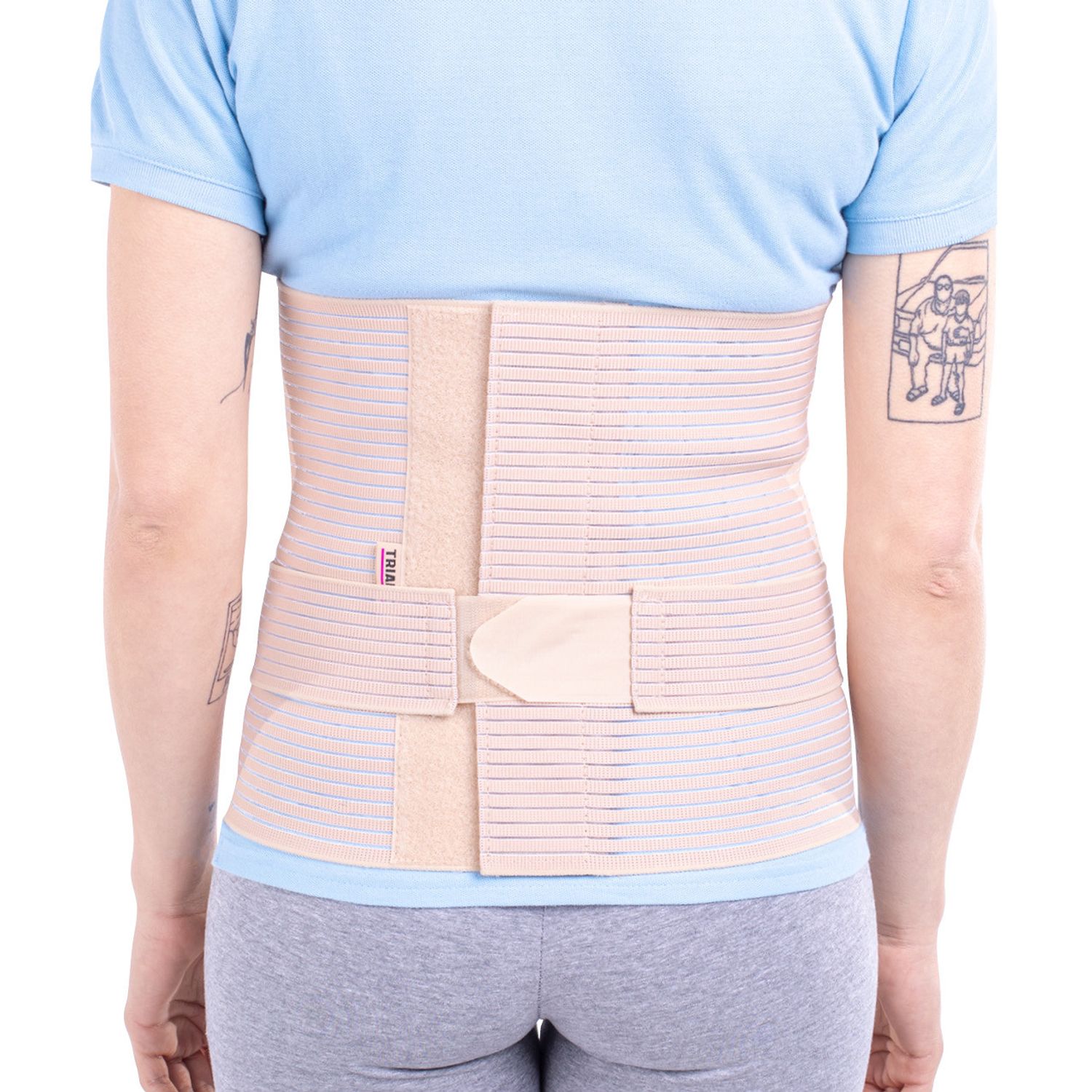 Corset abdominal postoperator, Triamed, ABD 02 Tria, Bej, 4 fotografia produsului View 2 L
