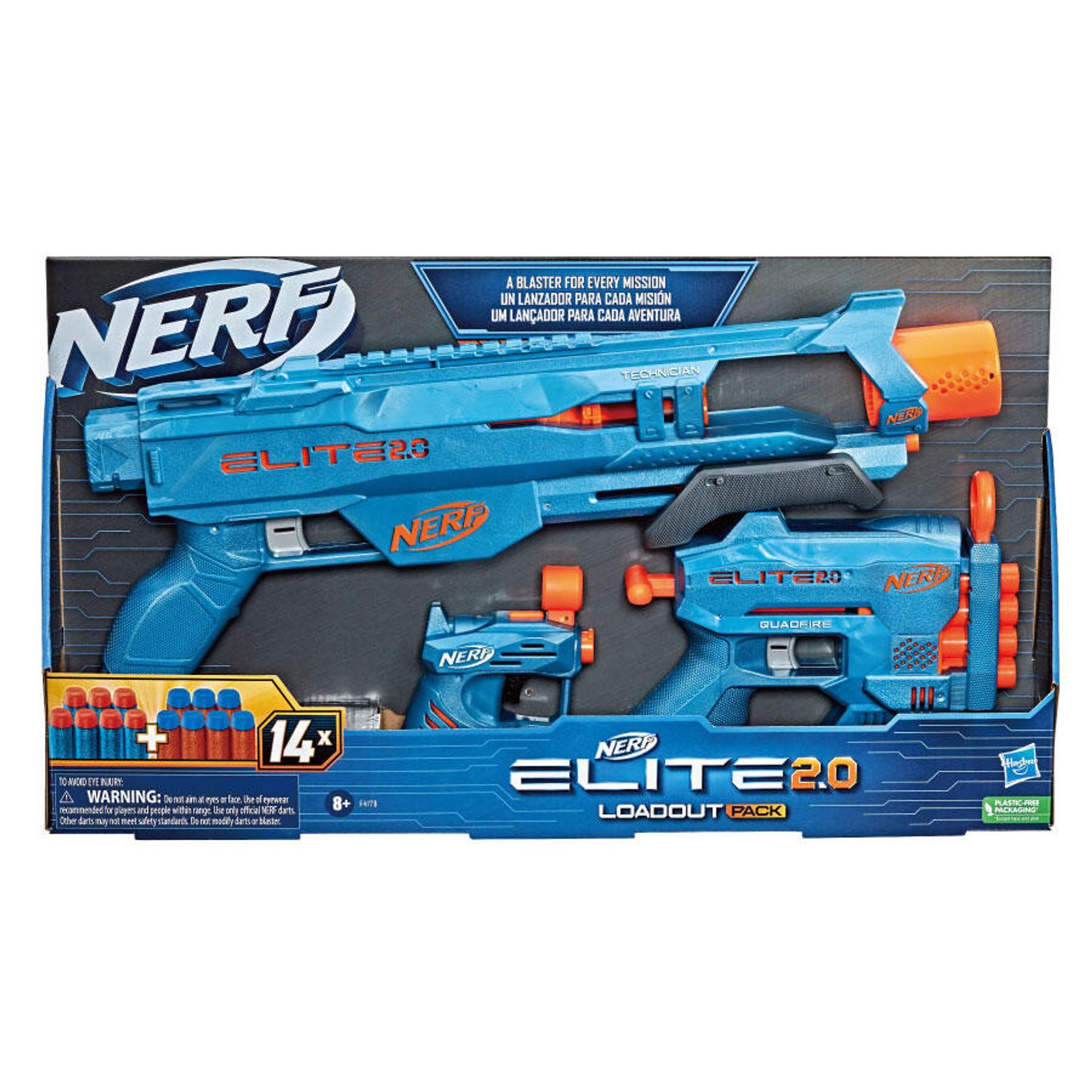 Set 3 Blastere Nerf Elite 2.0 Loadout Pack, 8 ani+ fotografia produsului View 4 L