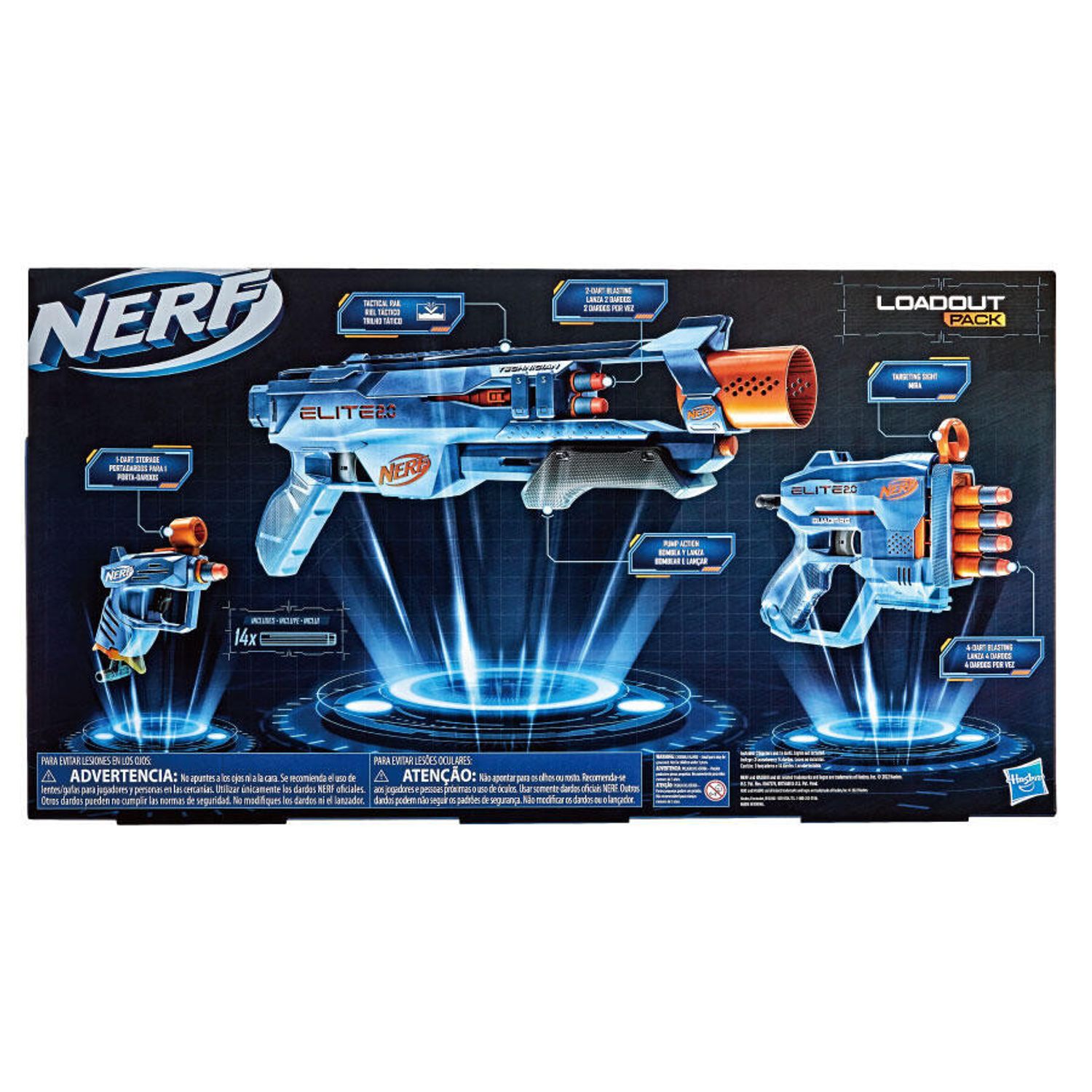 Set 3 Blastere Nerf Elite 2.0 Loadout Pack, 8 ani+ fotografia produsului View 6 L
