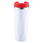 Cana termos cu pereti dubli inox Peterhoff, capacitate 400 ml, rosu fotografia produsului