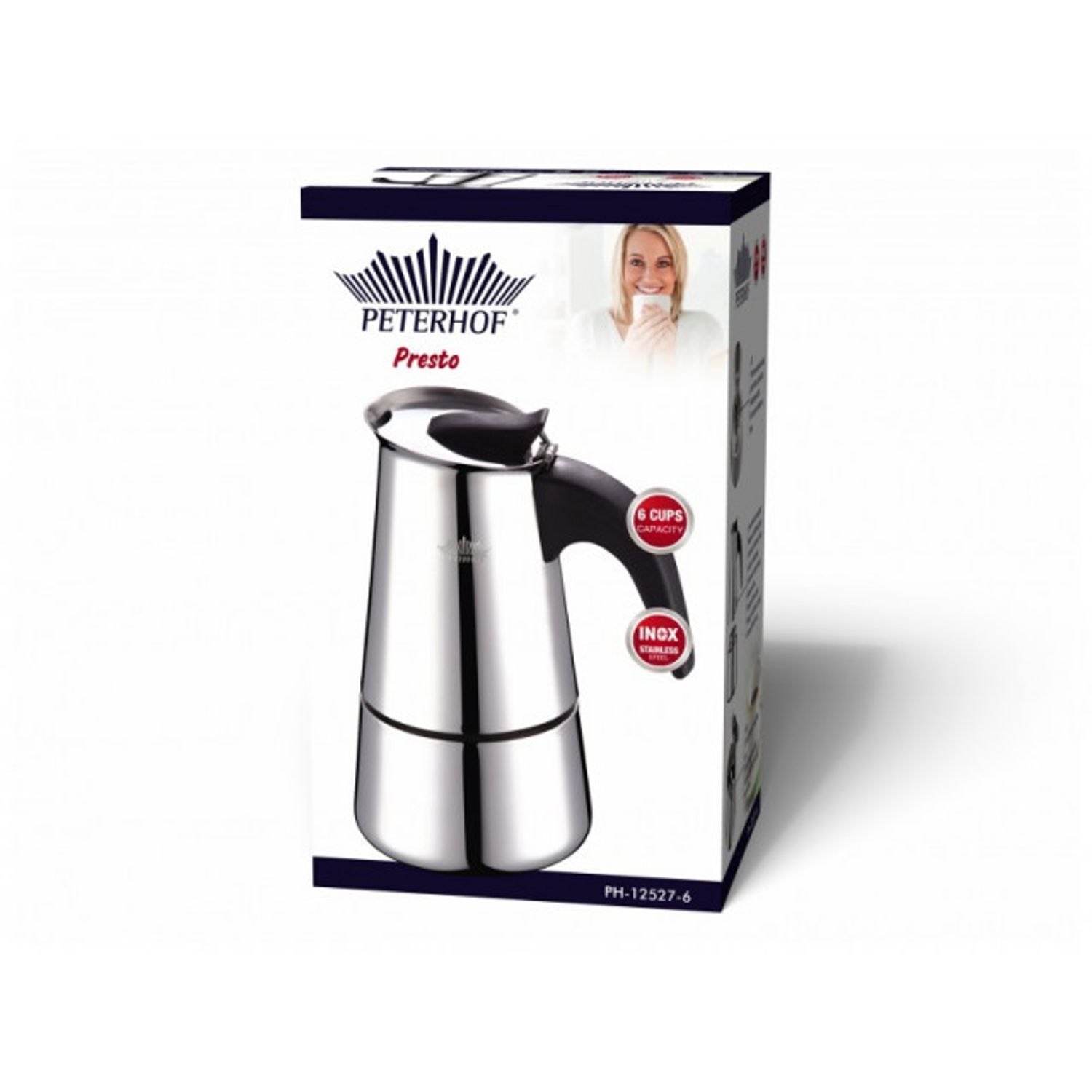Espressor pentru aragaz Peterhof, capacitate 6 cupe fotografia produsului View 4 L