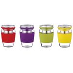 Cana din sticla cu infuzor pentru ceai sau cafea Peterhof, capacitate 500 ml, Seria Ciro, mov fotografia produsului View 2 S