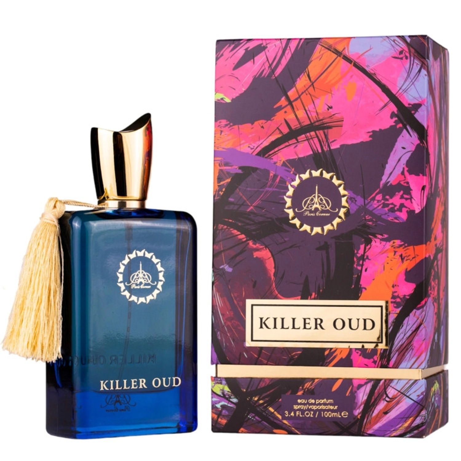 Apa de parfum Paris Corner Killer Oud, 100 ml, pentru barbati fotografia produsului