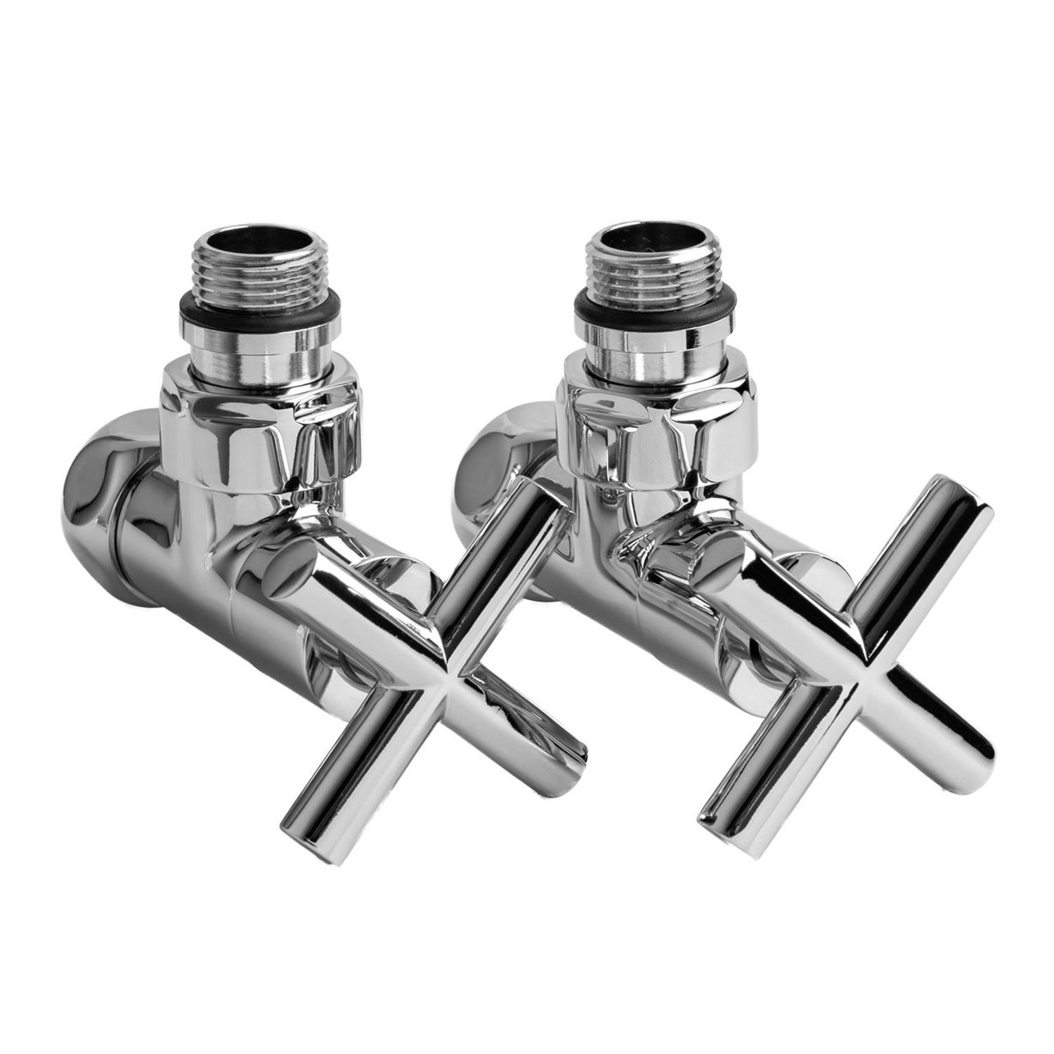 Set 2 Robineti Premium Chrom Calorifer PortProsp 3/4"-1/2", Navin fotografia produsului