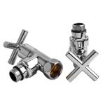 Set 2 Robineti Premium Chrom Calorifer PortProsp 3/4"-1/2", Navin fotografia produsului View 2 S