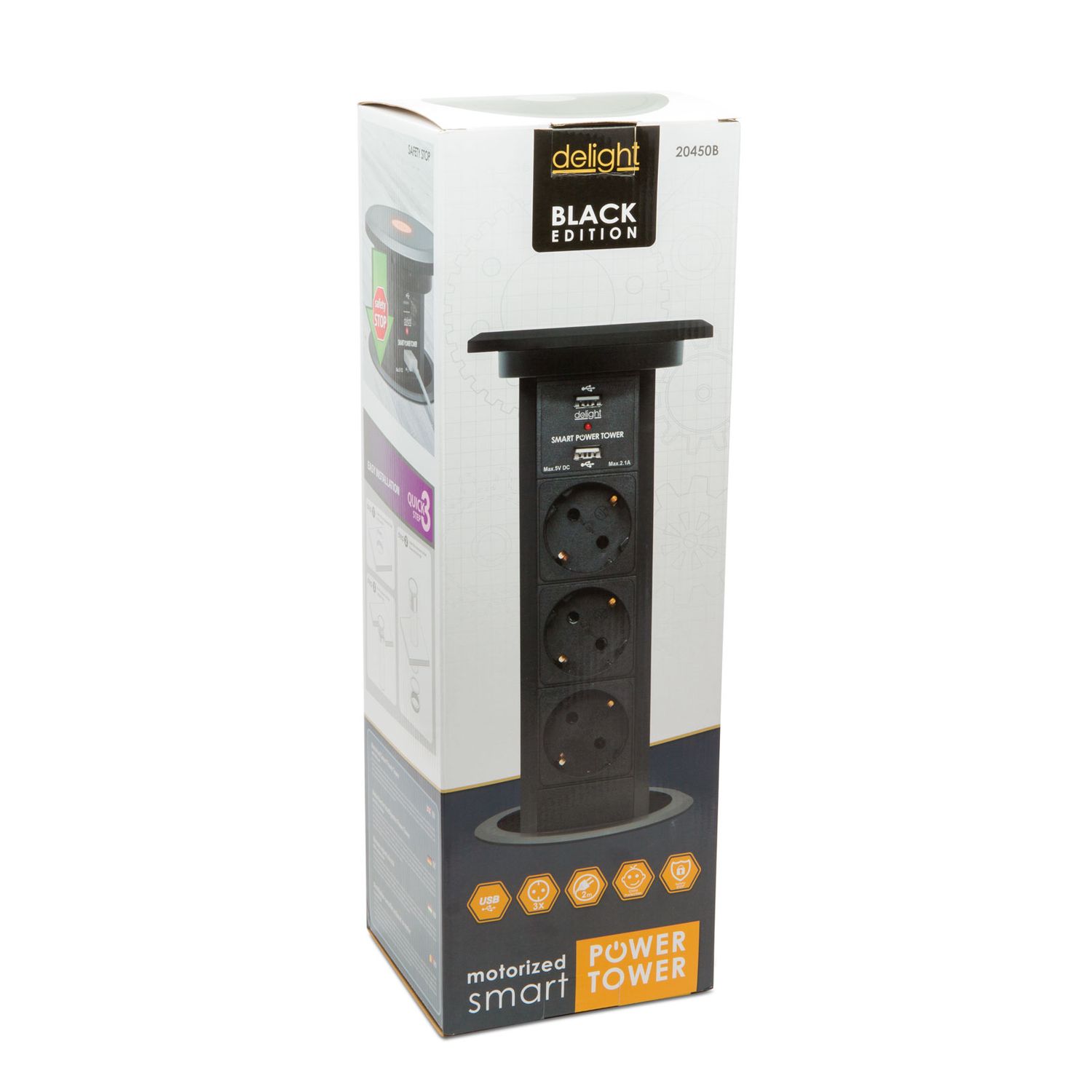 Distribuitor camuflat cu motor - negru fotografia produsului View 5 L