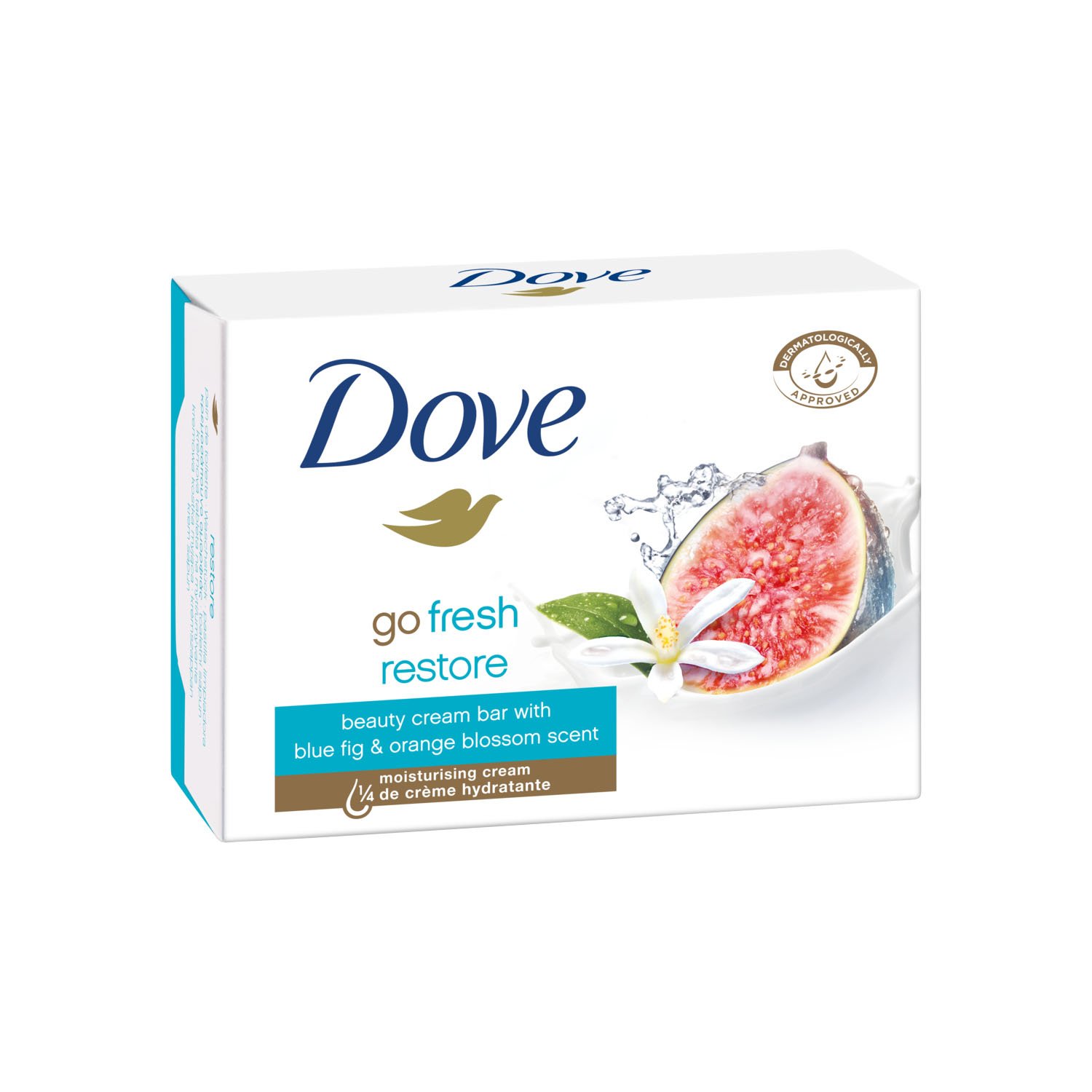 Sapun crema, Dove, Restore, Blue Fig & Orange Blossom Scent, 90 g fotografia produsului
