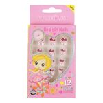 Set 12 Unghii False Pentru Copii, 13 Fundite si Buline Rosii fotografia produsului
