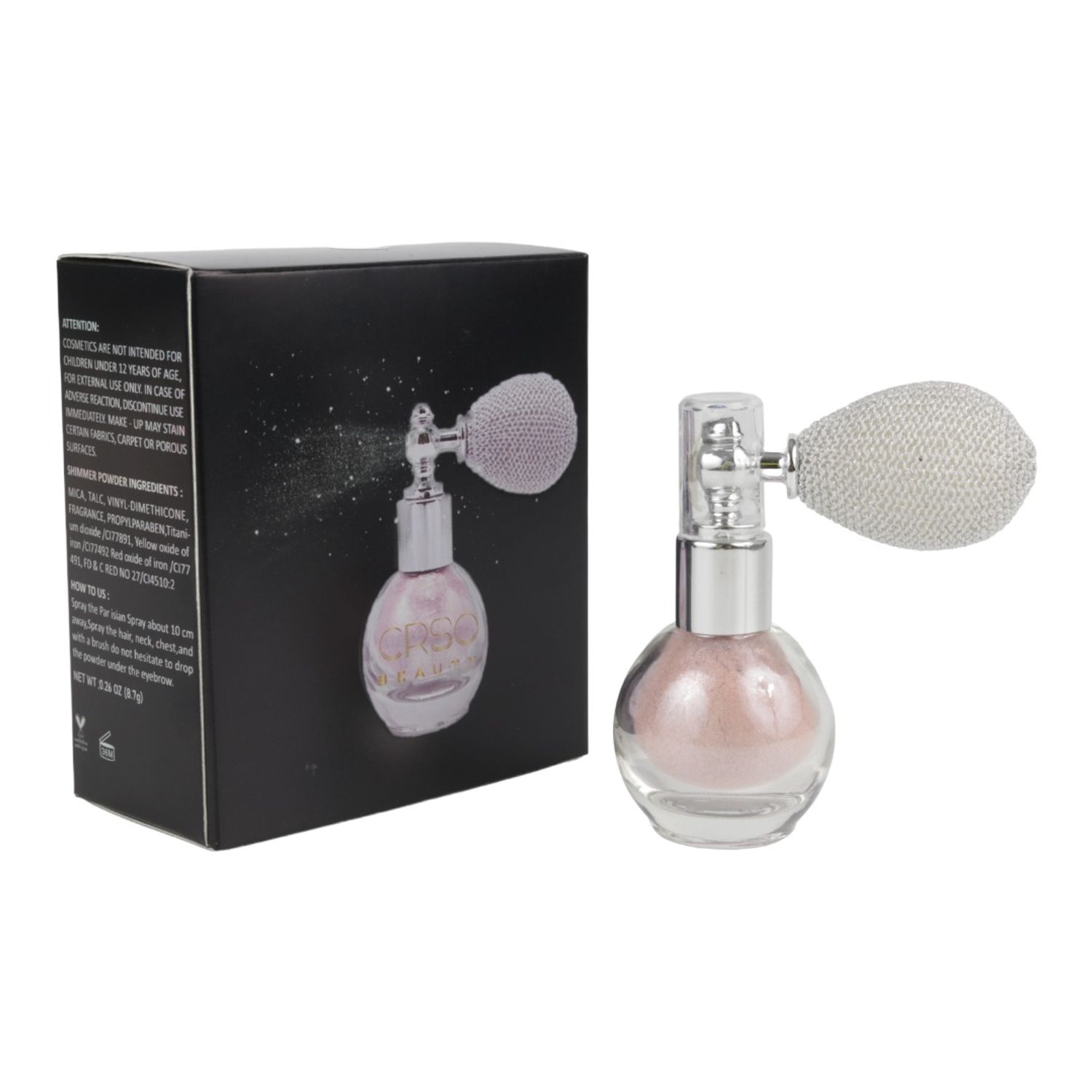 Iluminator pudra cu pompita vintage Nova Kiss, Roz 03, 8.7 g fotografia produsului