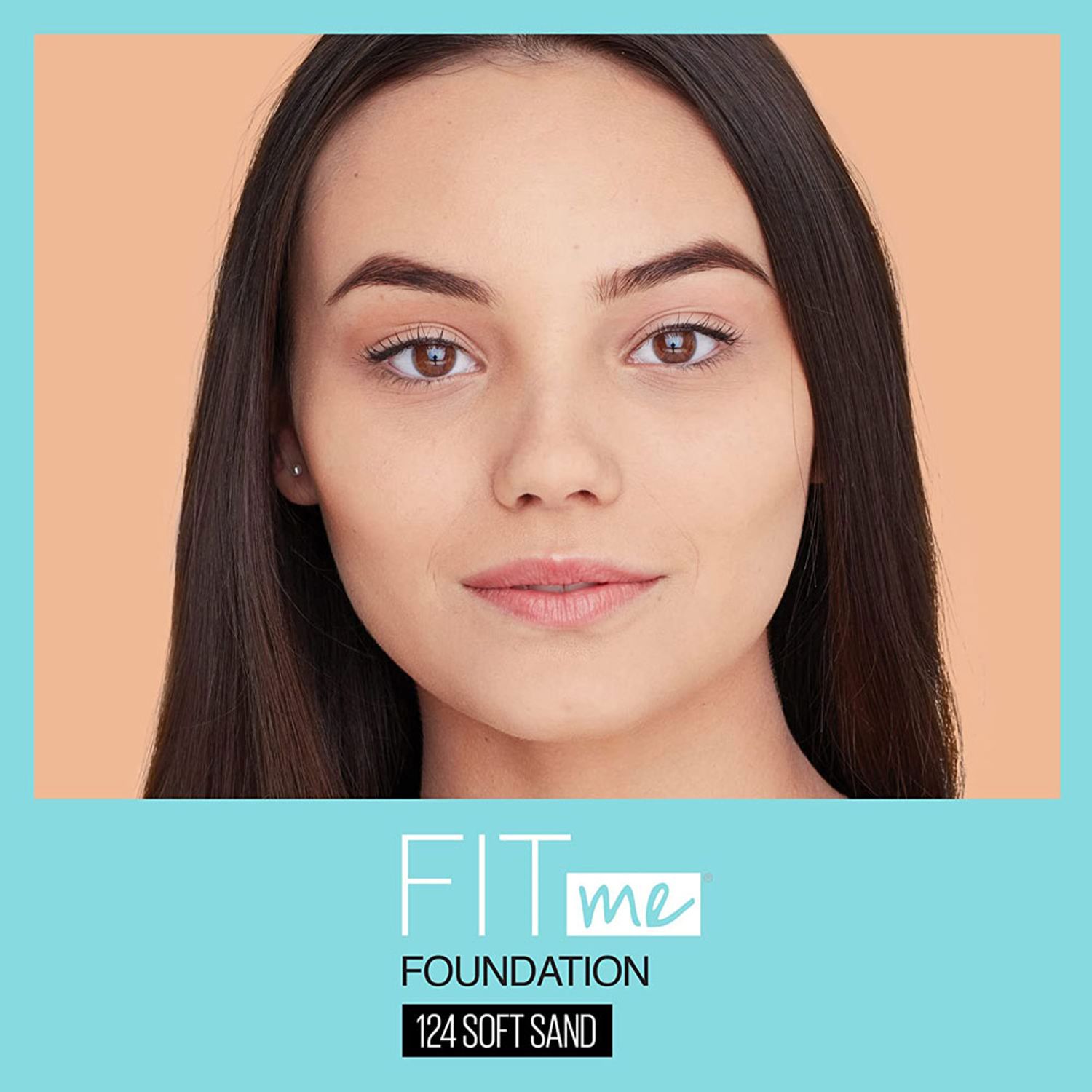Fond de ten MAYBELLINE FIT ME Matte  Poreless 124 Soft Sand, 30 ml fotografia produsului View 2 L