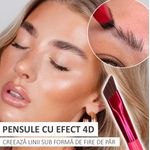 Set 2 Pensule pentru Sprancene creatoare de linii sub forma de fire de par, Efect 4D, Microblading, Sefudun fotografia produsului View 2 S