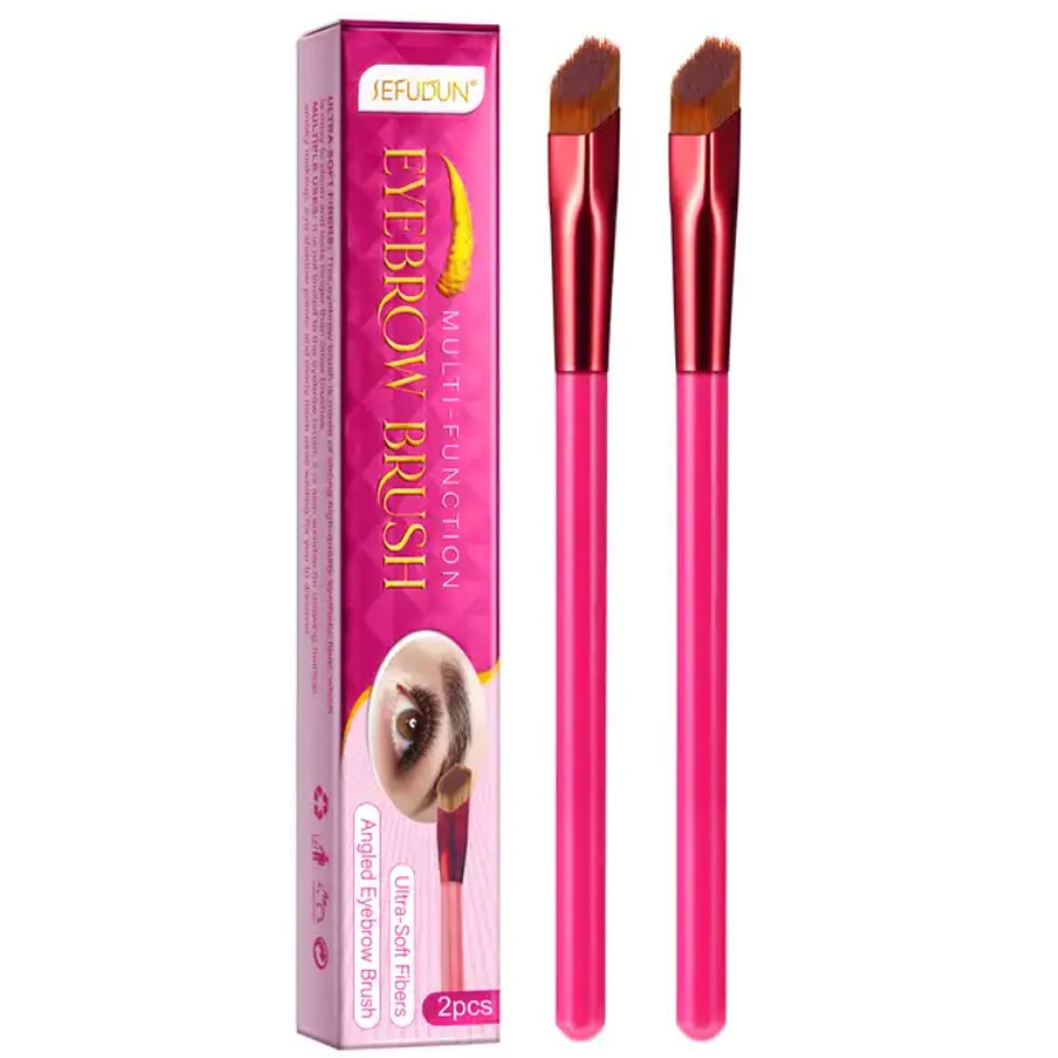 Set 2 Pensule pentru Sprancene creatoare de linii sub forma de fire de par, Efect 4D, Microblading, Sefudun fotografia produsului