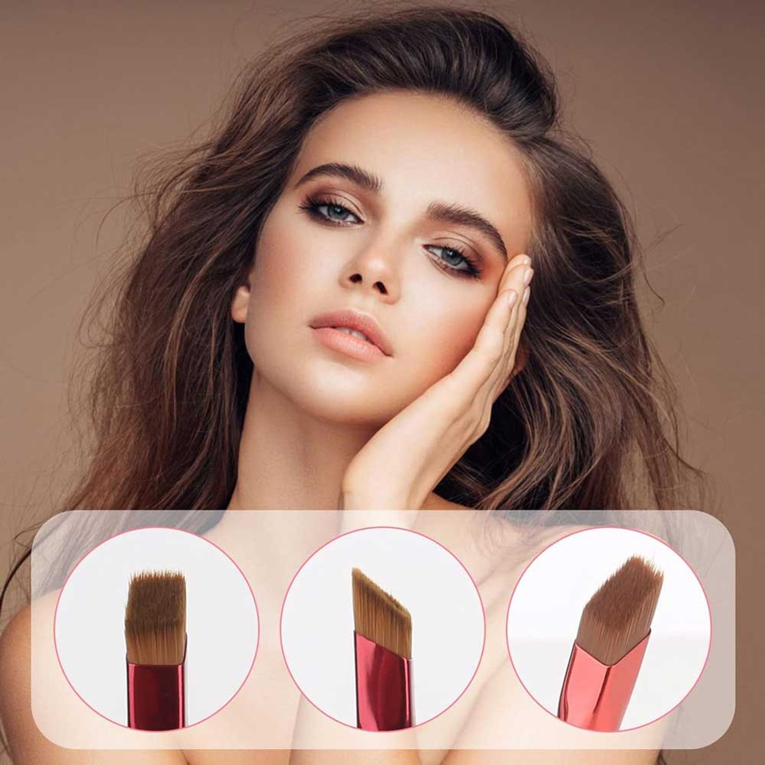 Set 2 Pensule pentru Sprancene creatoare de linii sub forma de fire de par, Efect 4D, Microblading, Sefudun fotografia produsului View 3 L