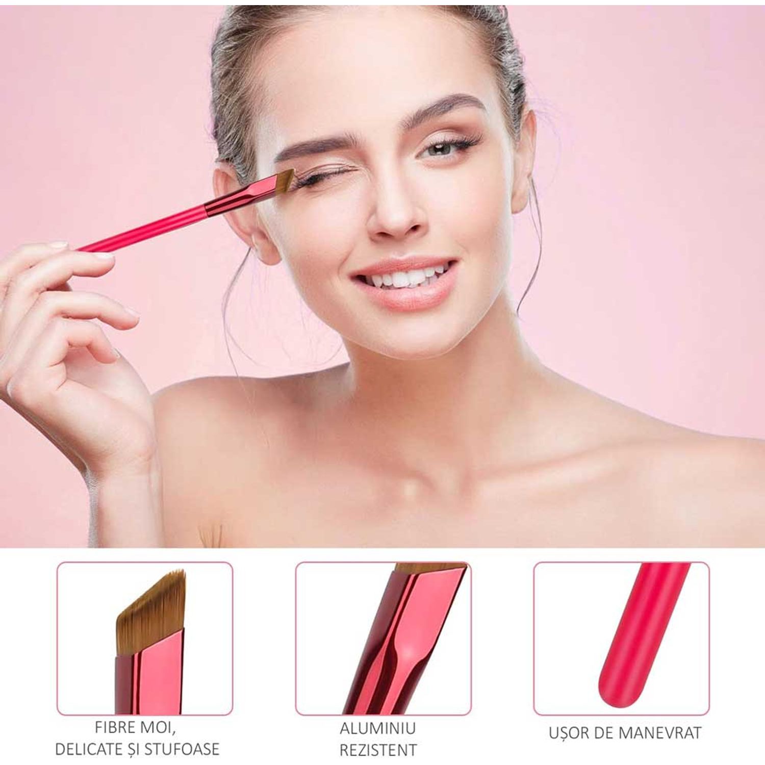 Set 2 Pensule pentru Sprancene creatoare de linii sub forma de fire de par, Efect 4D, Microblading, Sefudun fotografia produsului View 4 L