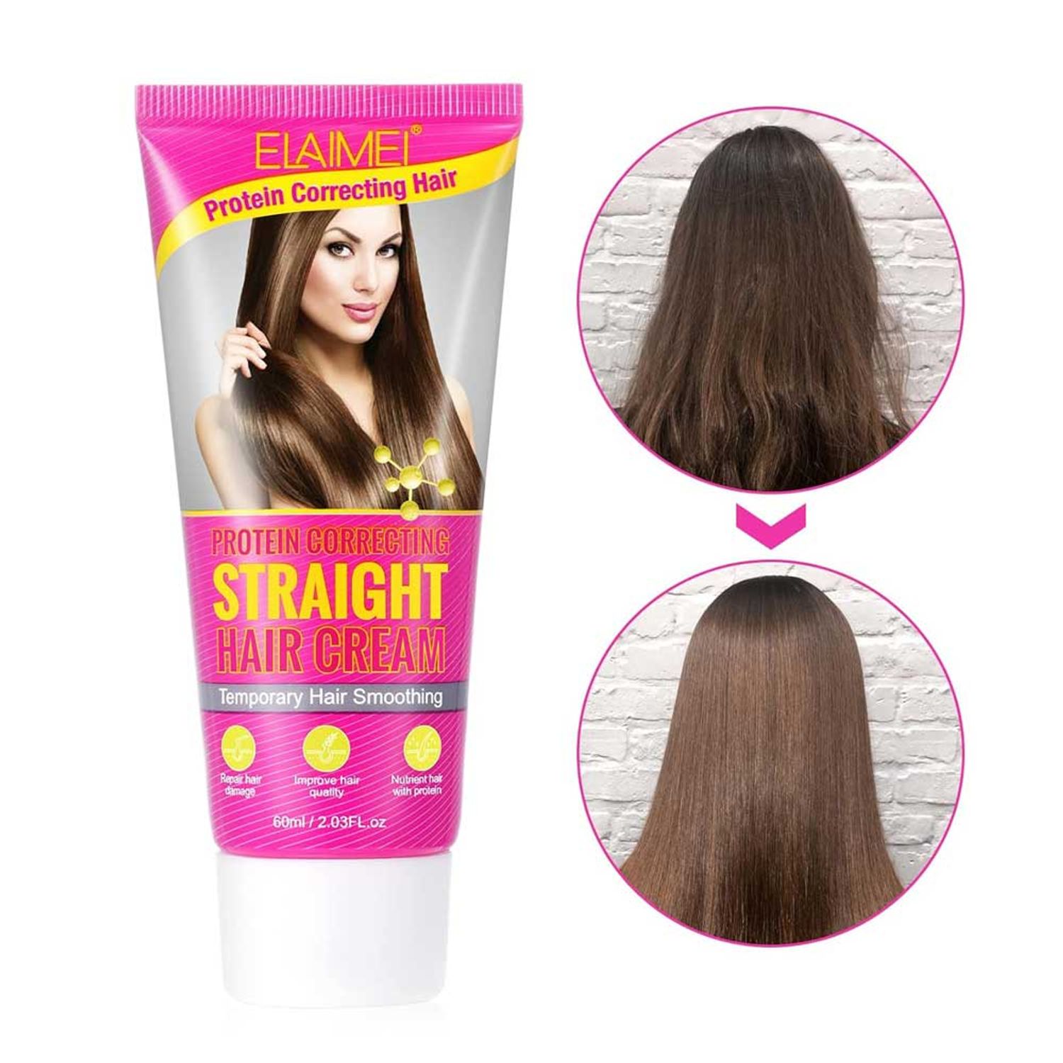 Tratament Reparator cu Proteine , pentru Indreptarea parului, Elaimei, 60 ml fotografia produsului View 3 L
