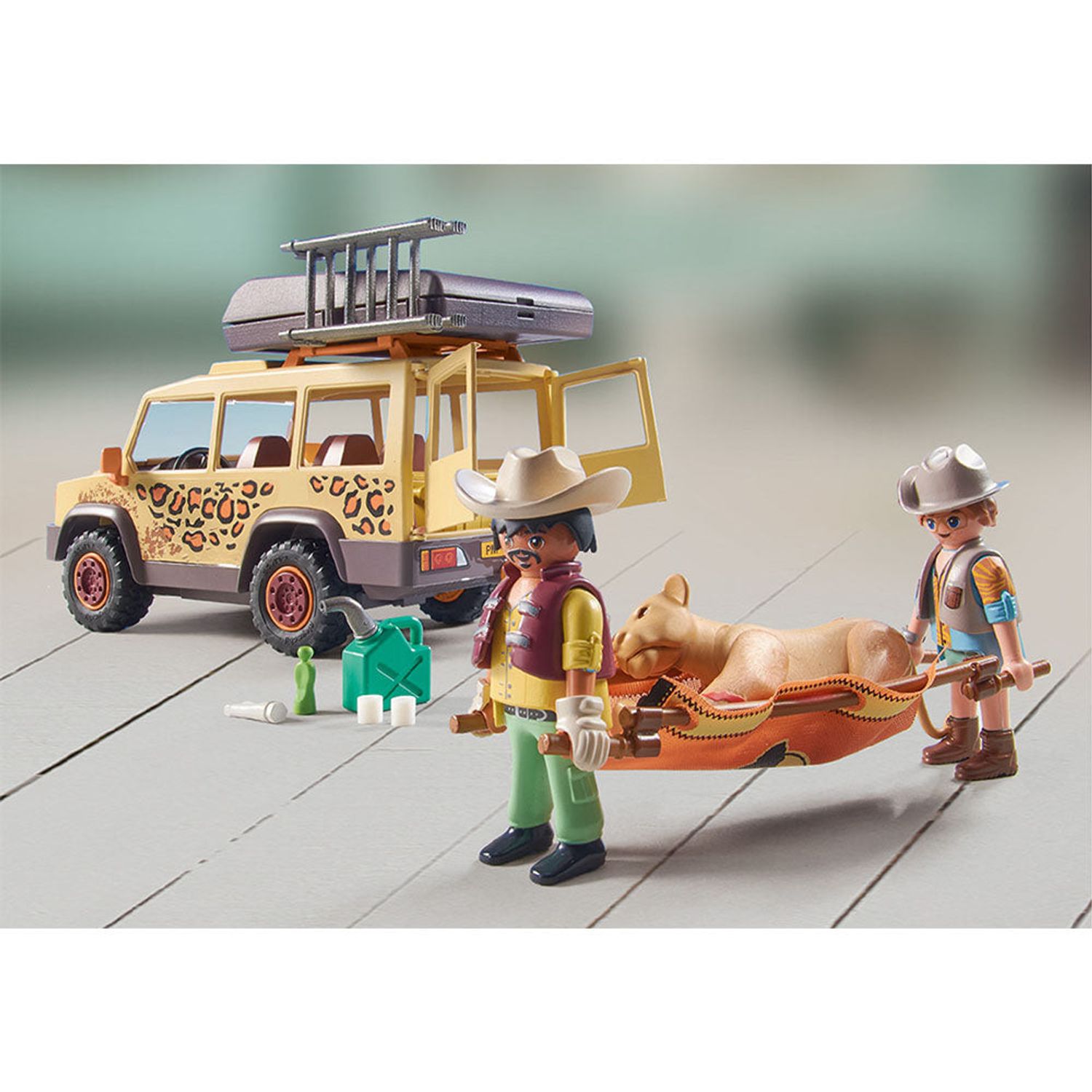 Set de joaca Playmobil Vehicul De Teren Si Lei fotografia produsului View 2 L