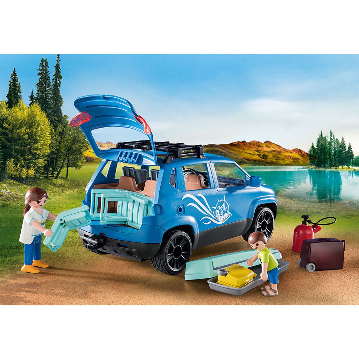 Set de joaca Playmobil - Rulota Cu Masinuta fotografia produsului View 3 L