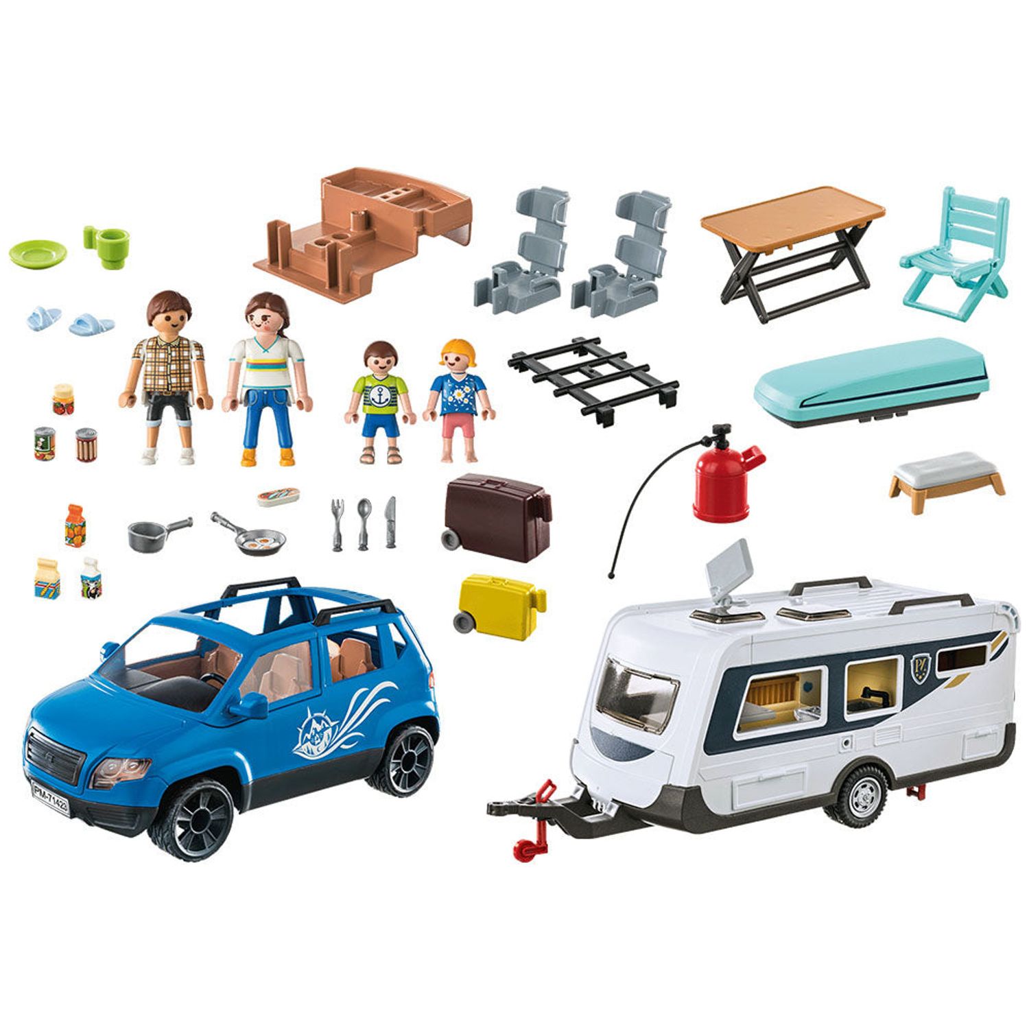 Set de joaca Playmobil - Rulota Cu Masinuta fotografia produsului View 4 L