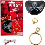 Set Eventy, 1 eyepatch cu snur, 1 inel si 1 cercel de pirat fotografia produsului